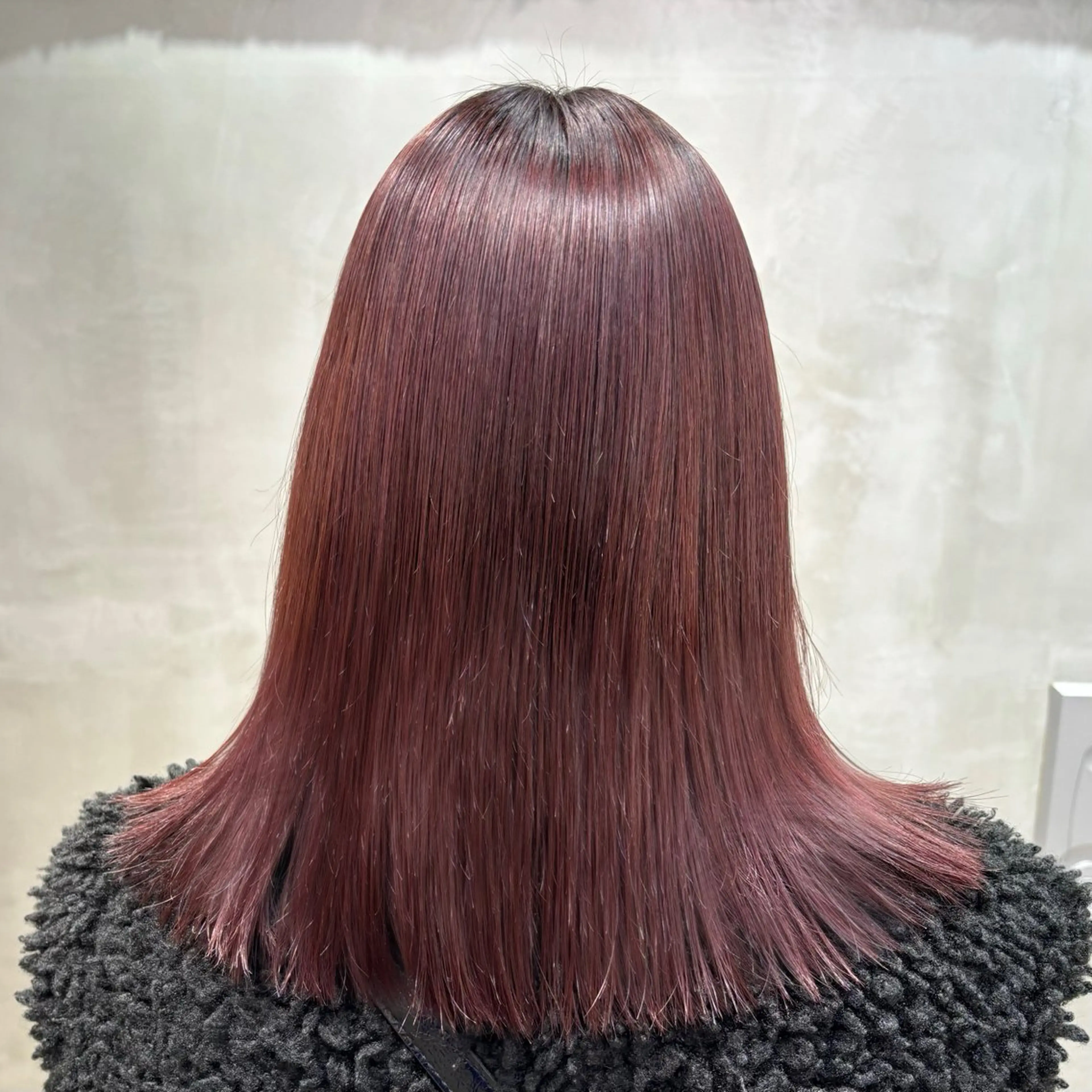 ミディアム 縮毛矯正 The Path ARENのヘアスタイル