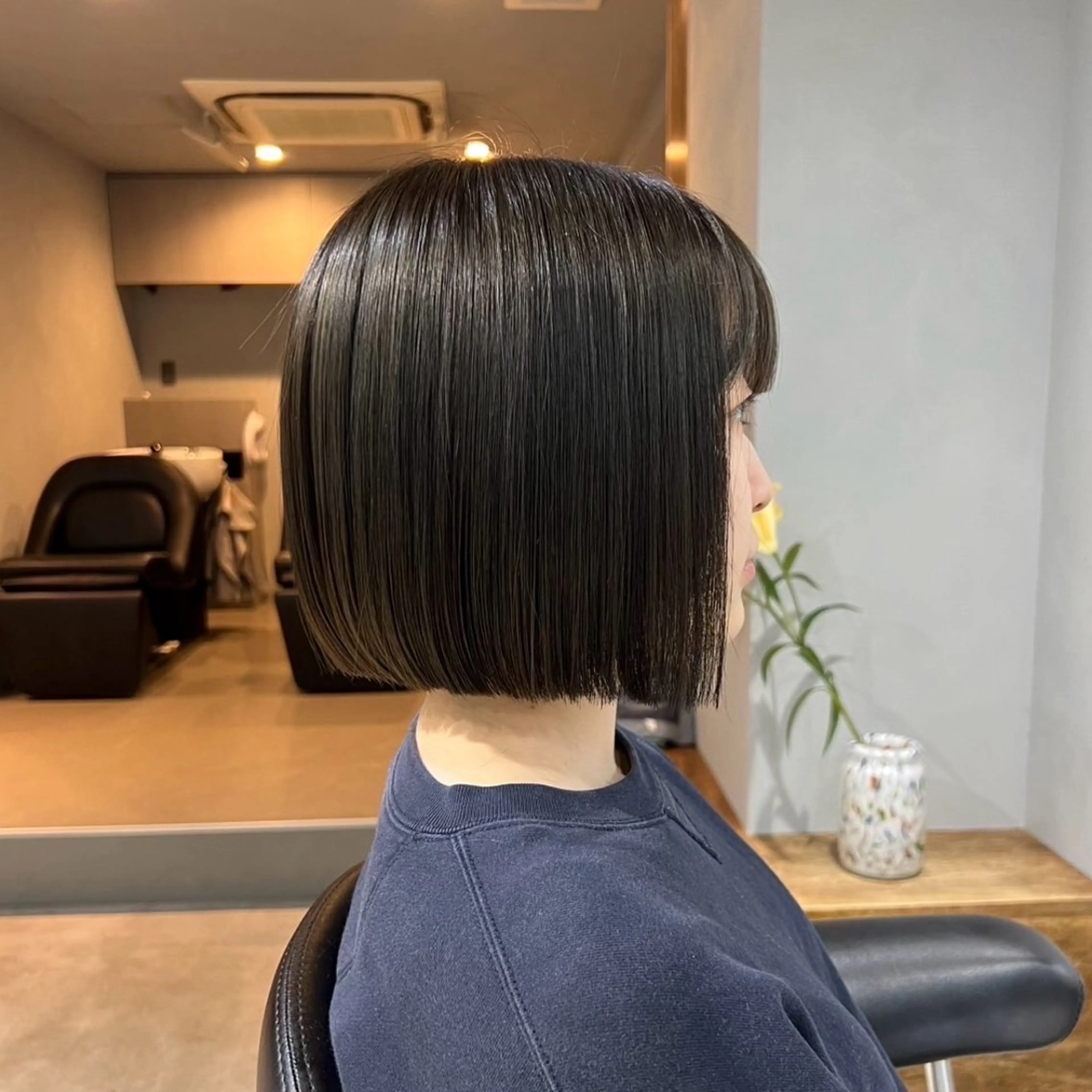 【🌼期間限定menu🌼】 ボブカット✂️➕透明感カラー🫧➕ミストトリートメント🌱の写真