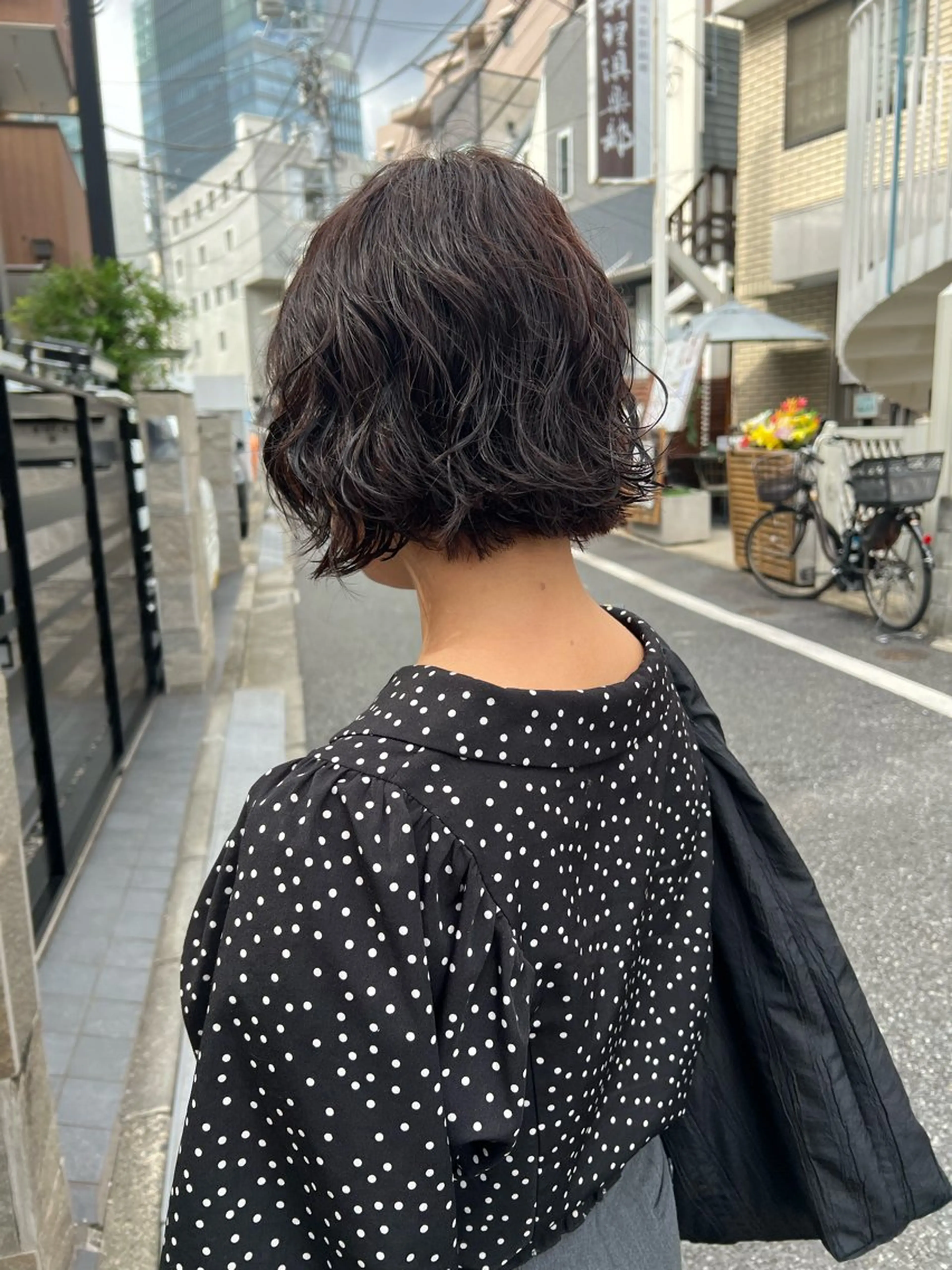 ショート コテ巻き風パーマ SHONOのヘアスタイル