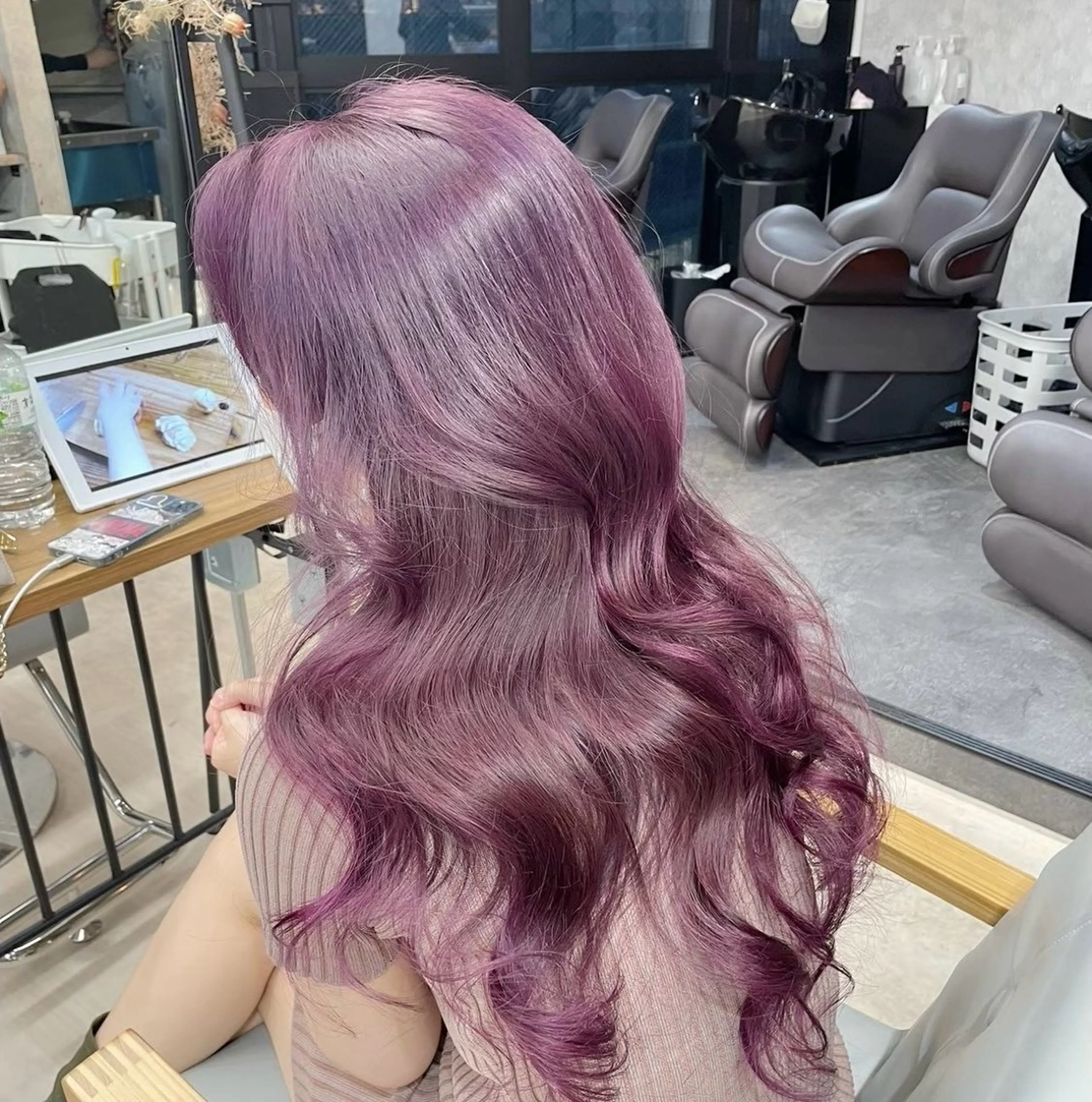 セミロング カラー ブリーチモデル募集 🤎NANAMIのヘアスタイル