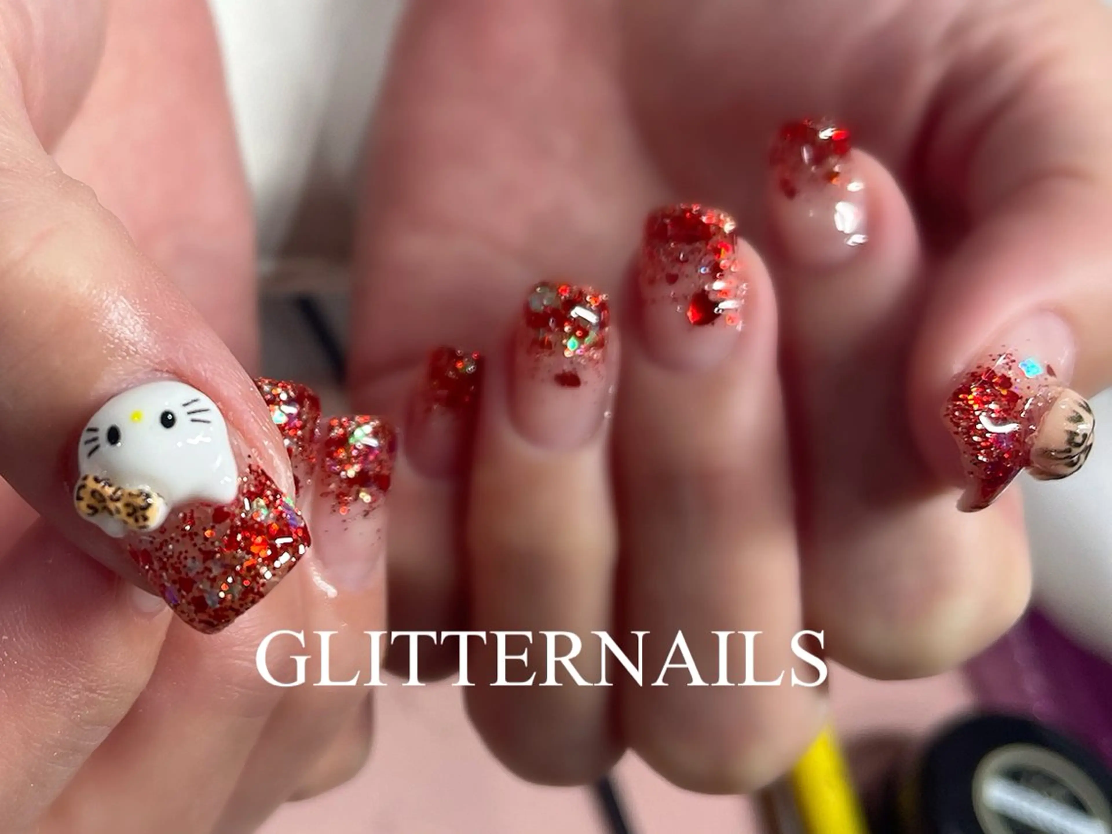 ネイル フットネイル GLITTER NAILS所属・glitter na ils AYAのネイルデザイン