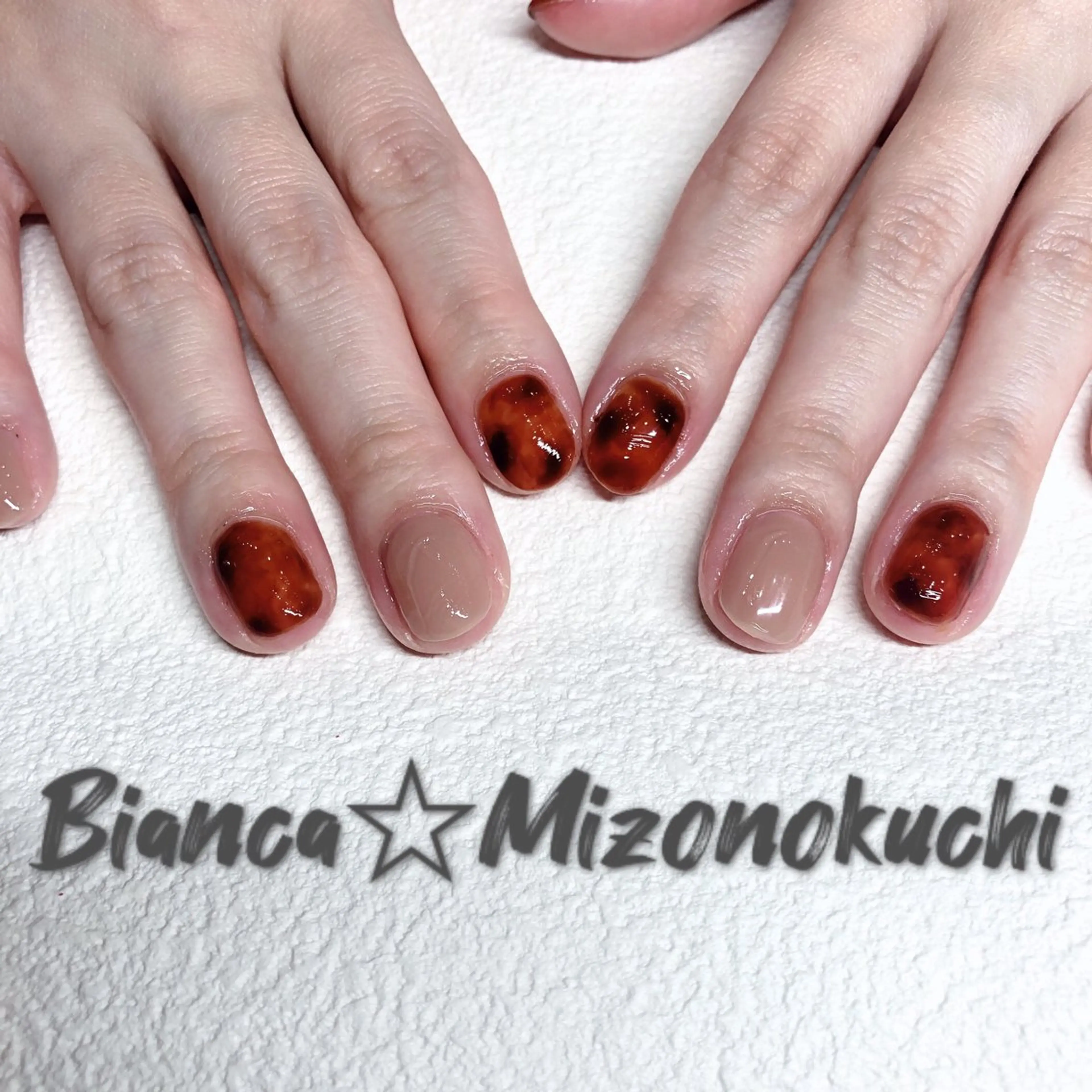 ミディアム ハンドネイル Bianca 溝の口 ASANOのネイルデザイン