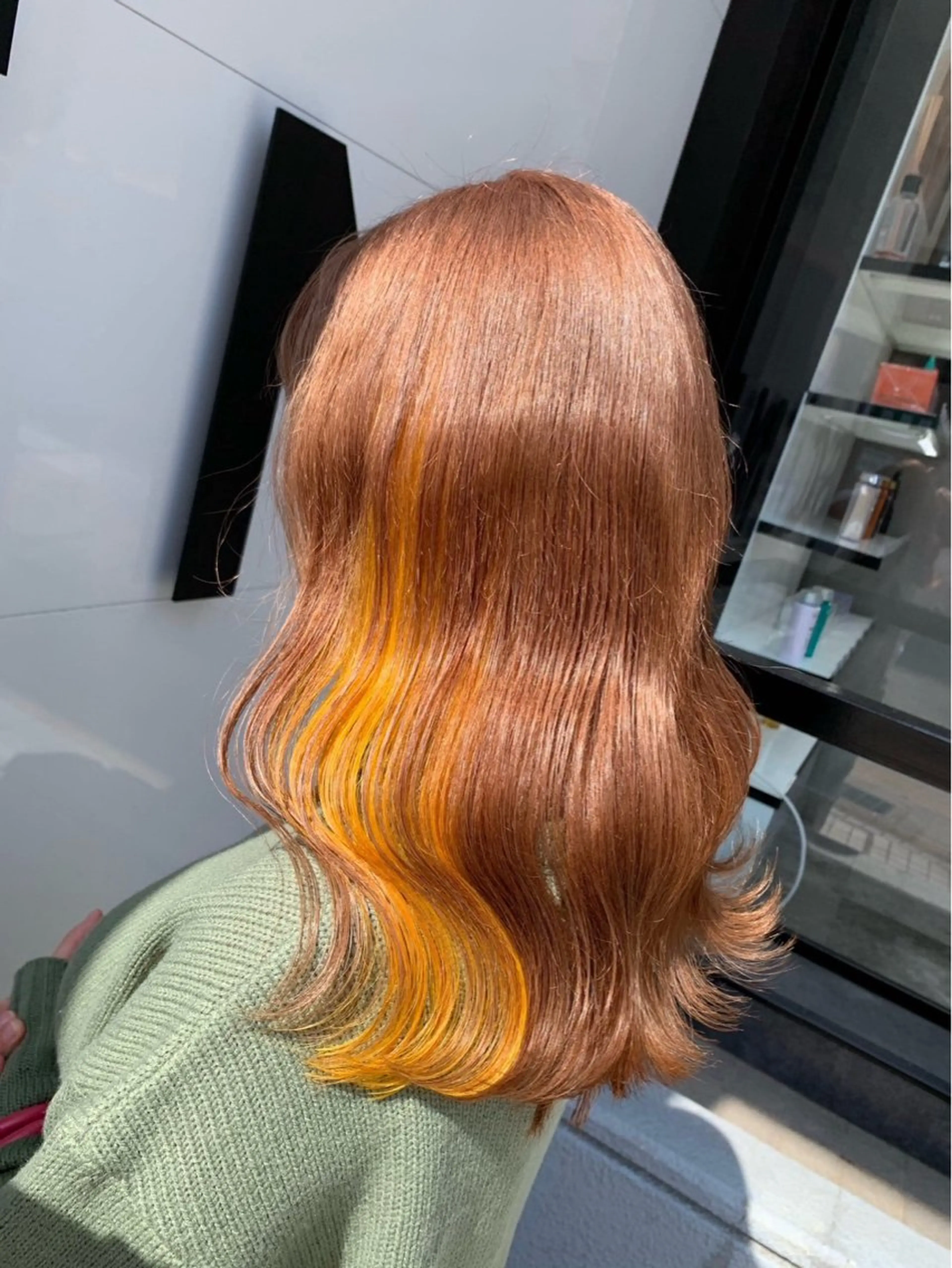 ミディアム カラー ヘアカラー ブリーチカラー kentoのヘアスタイル