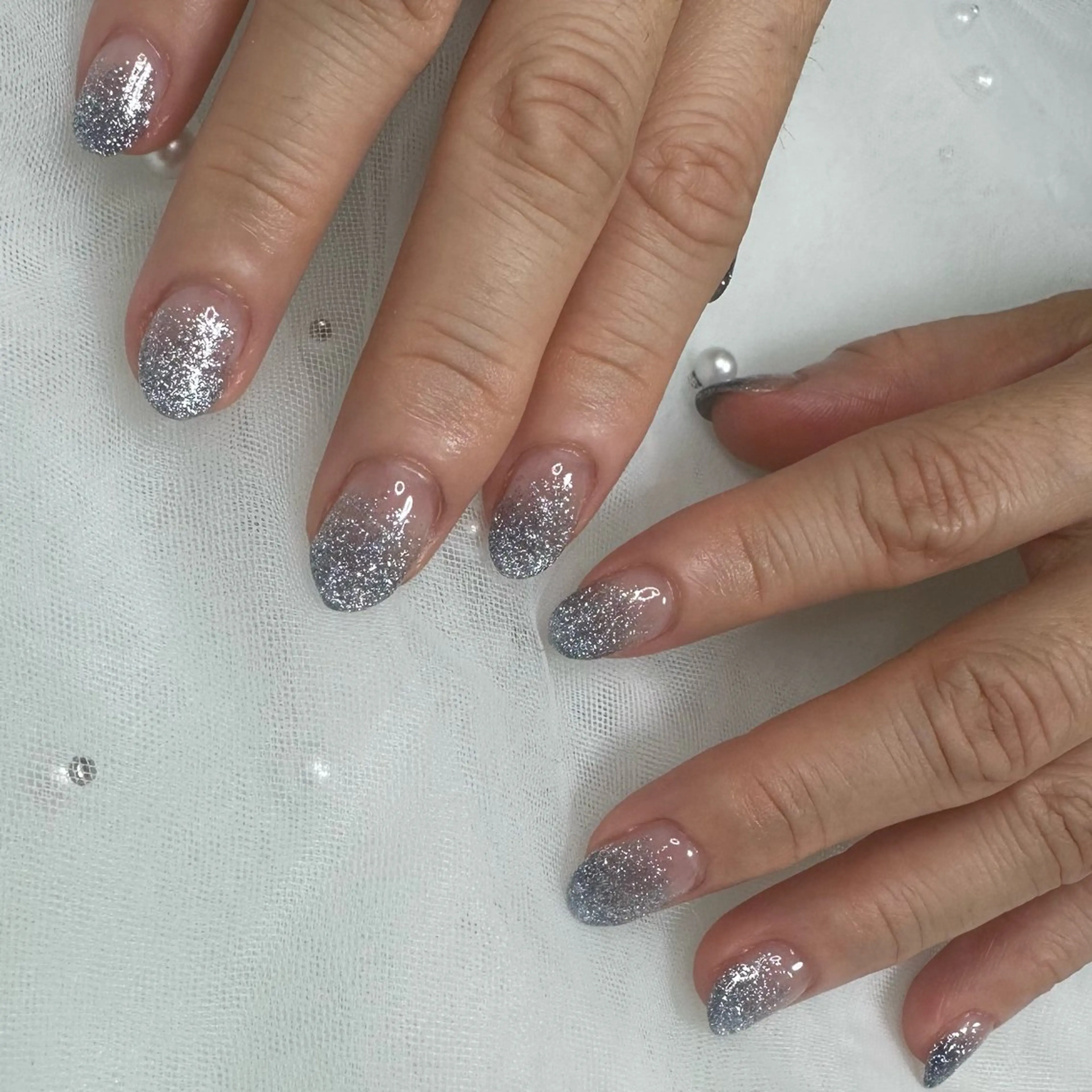 ネイル ジェルネイル グラデーション マグネットネイル ハンドネイル PON nailのネイルデザイン