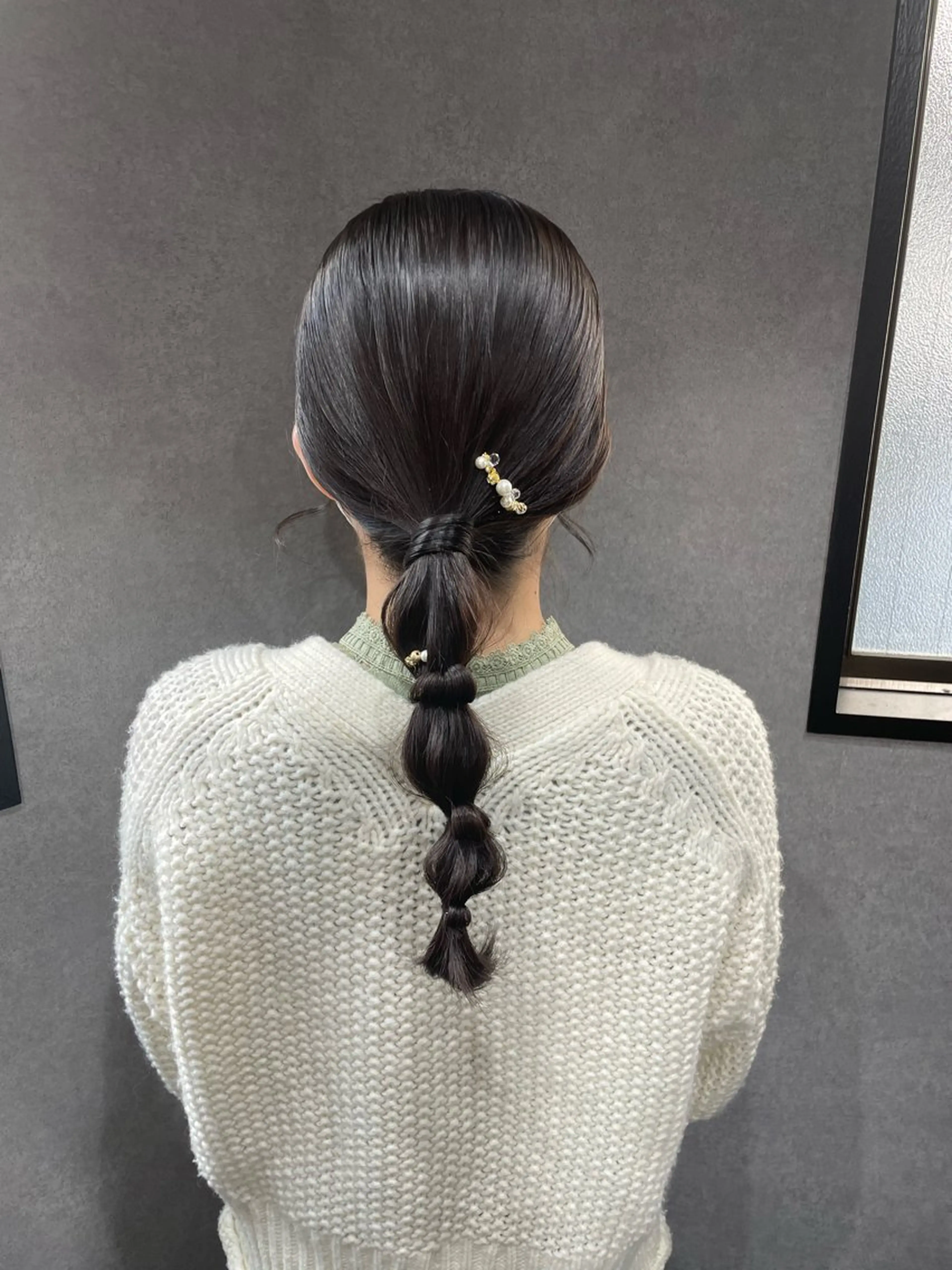 セミロング ヘアアレンジ 髪質改善/縮毛/新宿 🫧SUZUKA🫧のヘアスタイル
