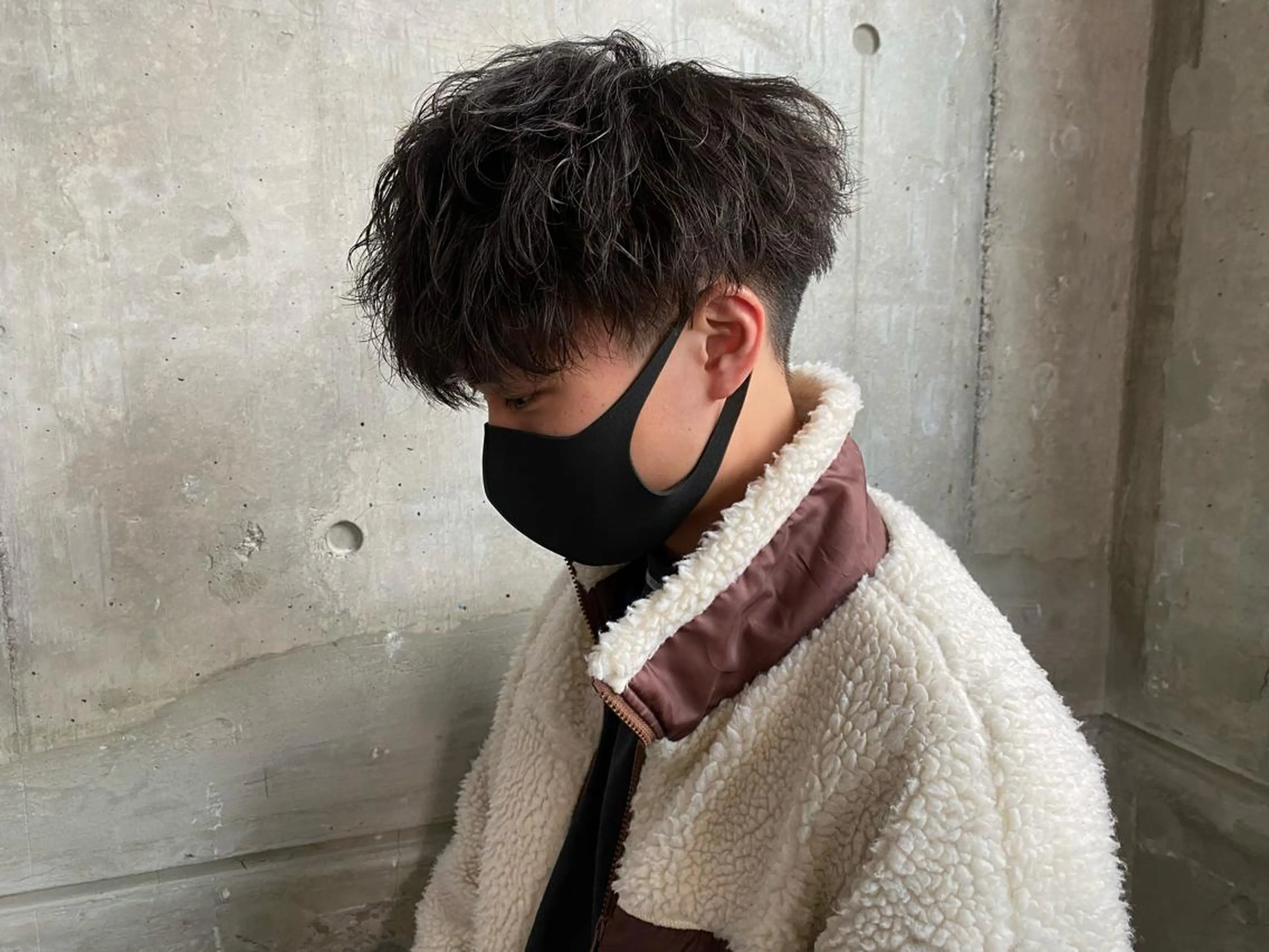 ショート パーマ BABY 艶髪暗髪ヘア💖達人のヘアスタイル