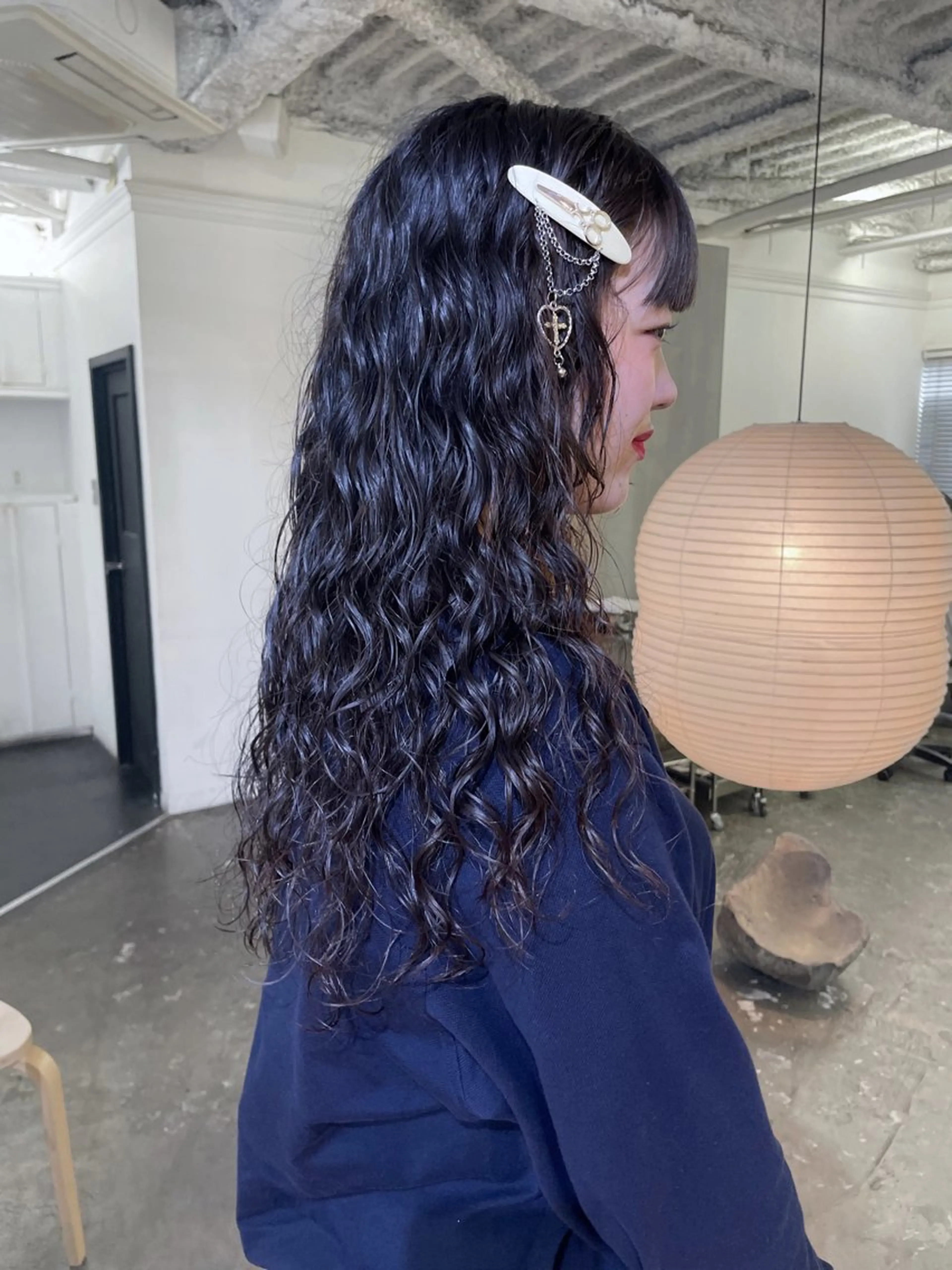 ロング パーマ ロング スパイラルパーマ カット パーマ CACHÉ NAKAZAKI所属・CACHÉ わっちょのヘアスタイル