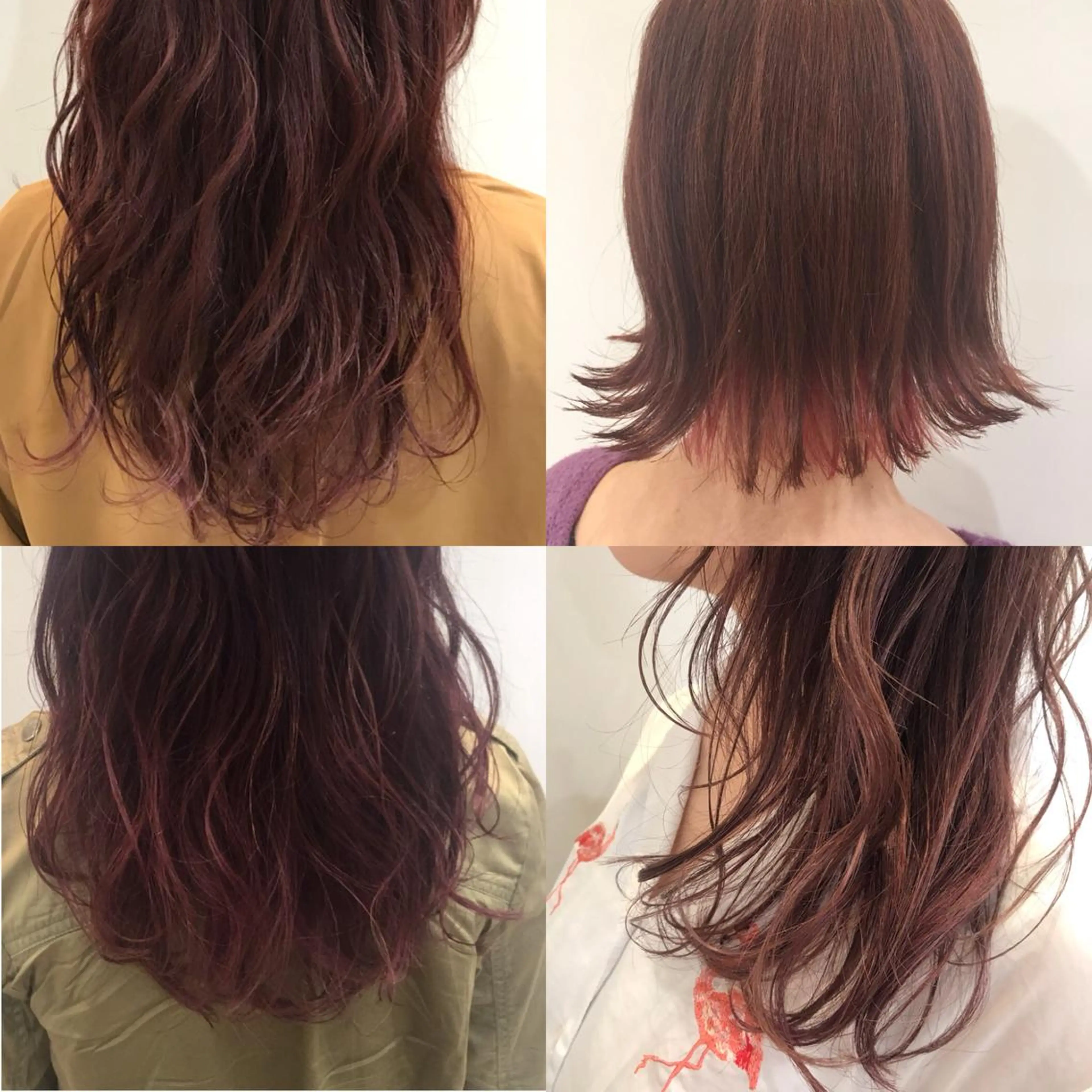 ミディアム カラー 坂田 友梨奈のヘアスタイル