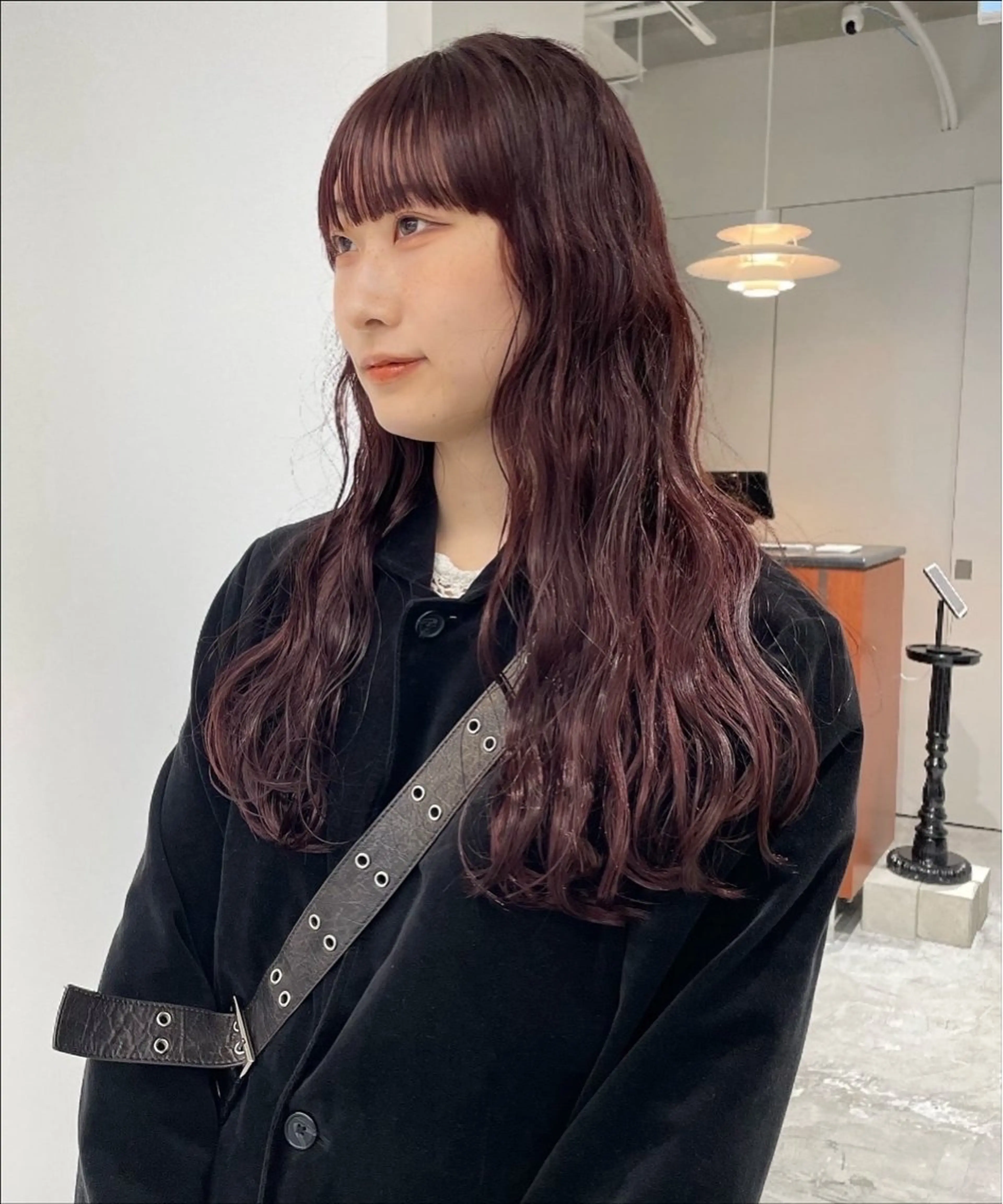 ロング カラー ピンクカラー 原 菜帆のヘアスタイル