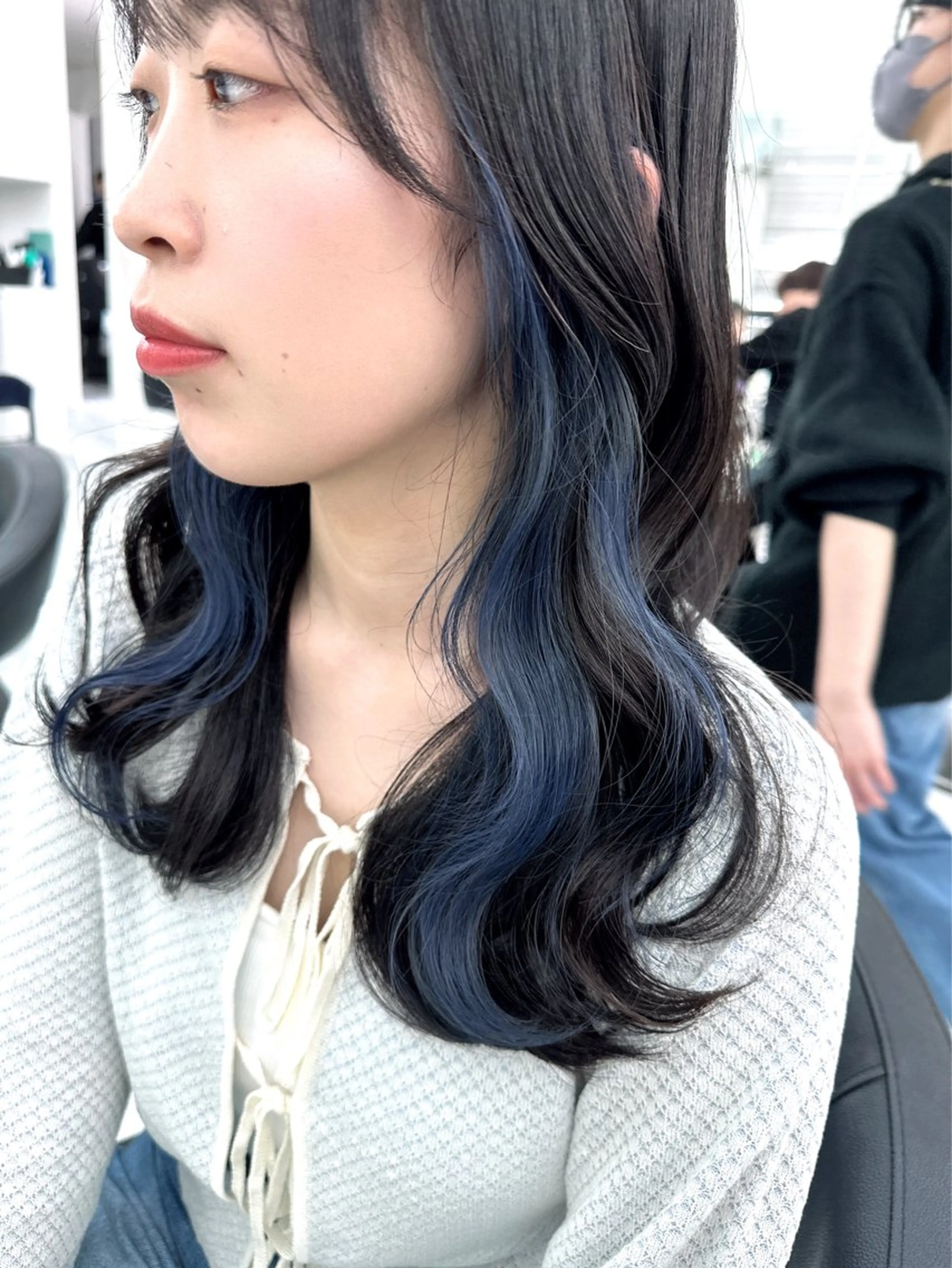 ロング カラー ヘアカラー トリートメント ヘッドスパ ヘアセット ダブルカラー 韓国ヘアKYONのヘアスタイル