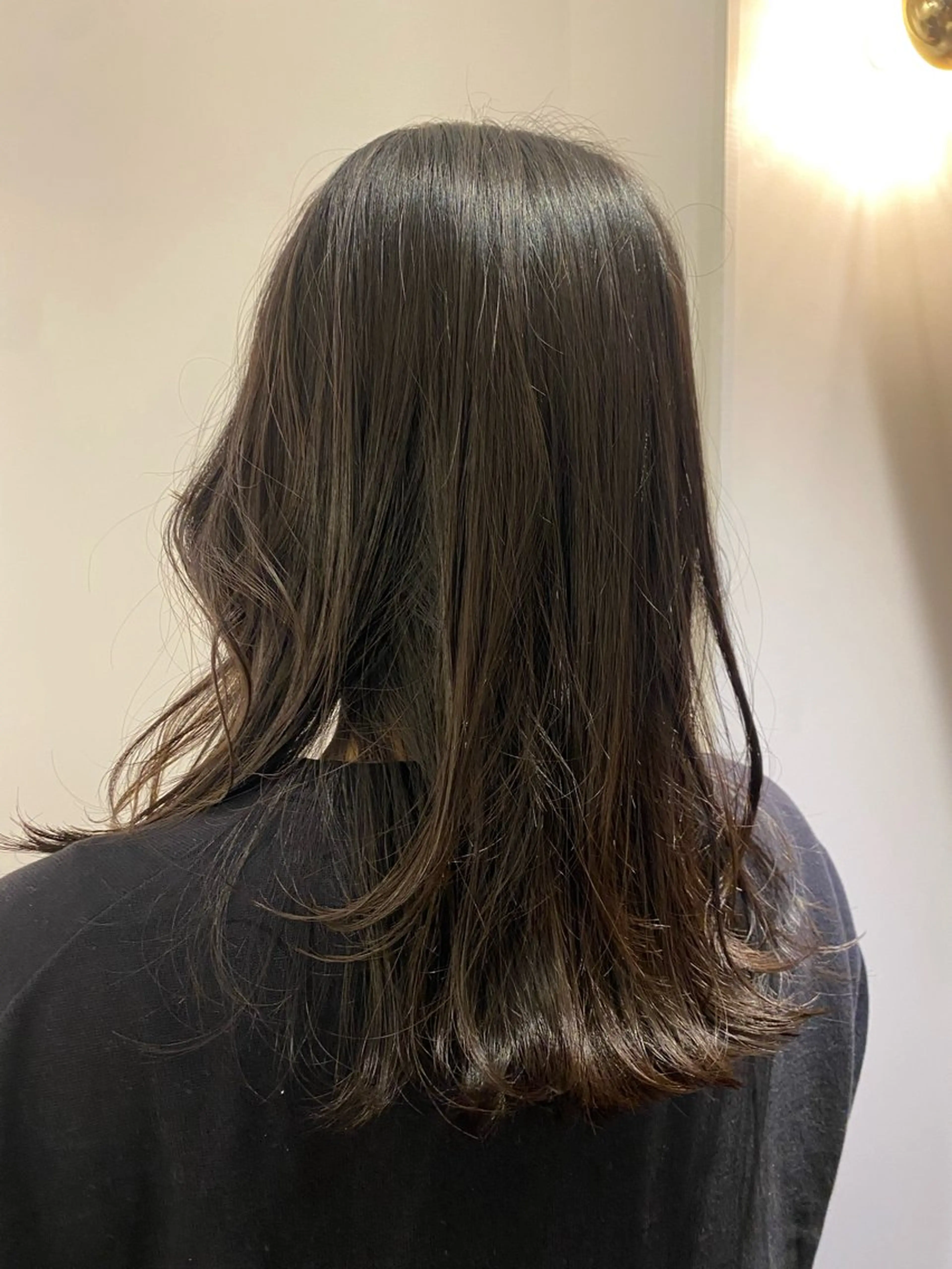 セミロング ヘアアレンジ くびれヘア 🤍似合わせカット/ 艶カラー/表参道🫧のヘアスタイル
