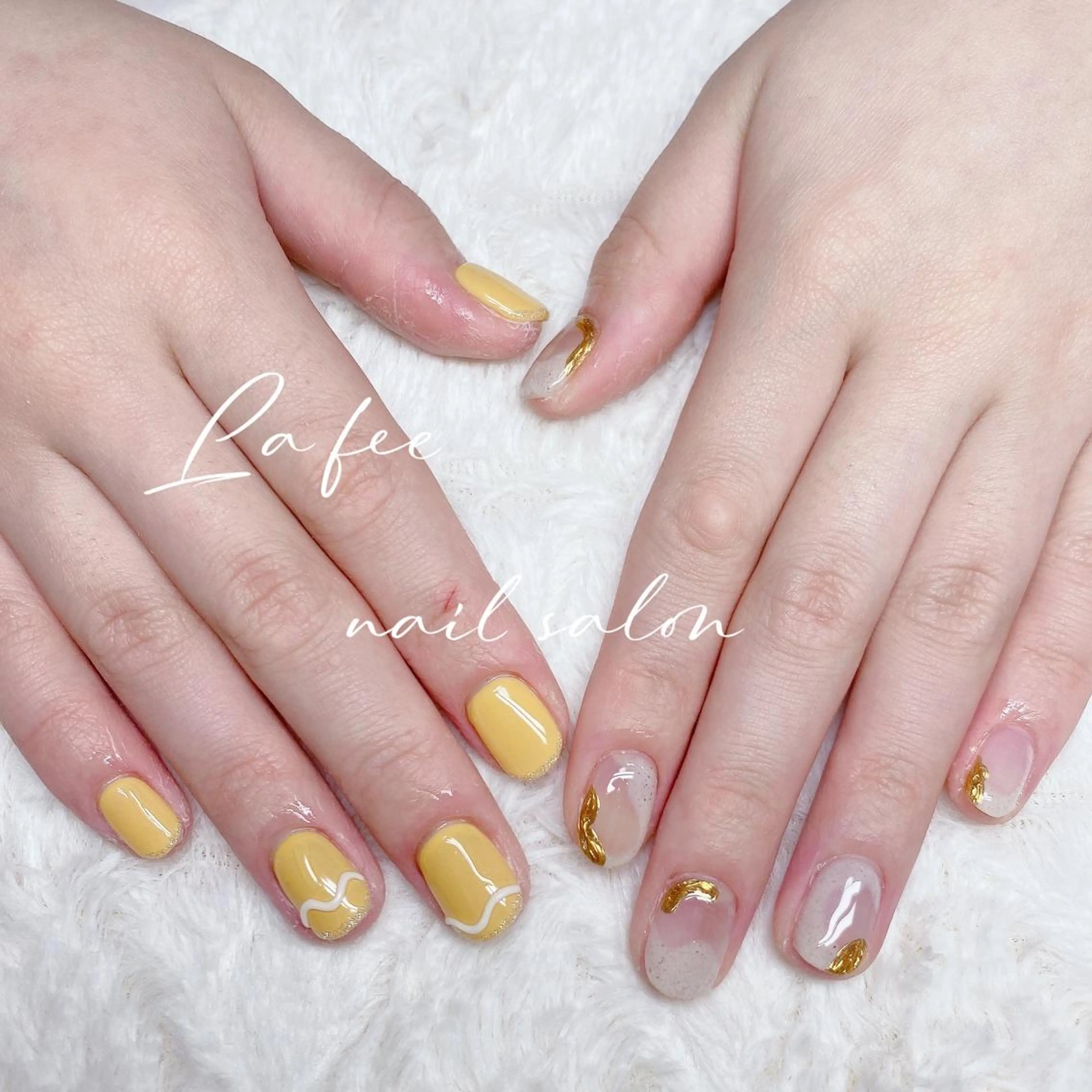 カラー ネイル ハンドネイル ハンドケア La feeのネイルデザイン