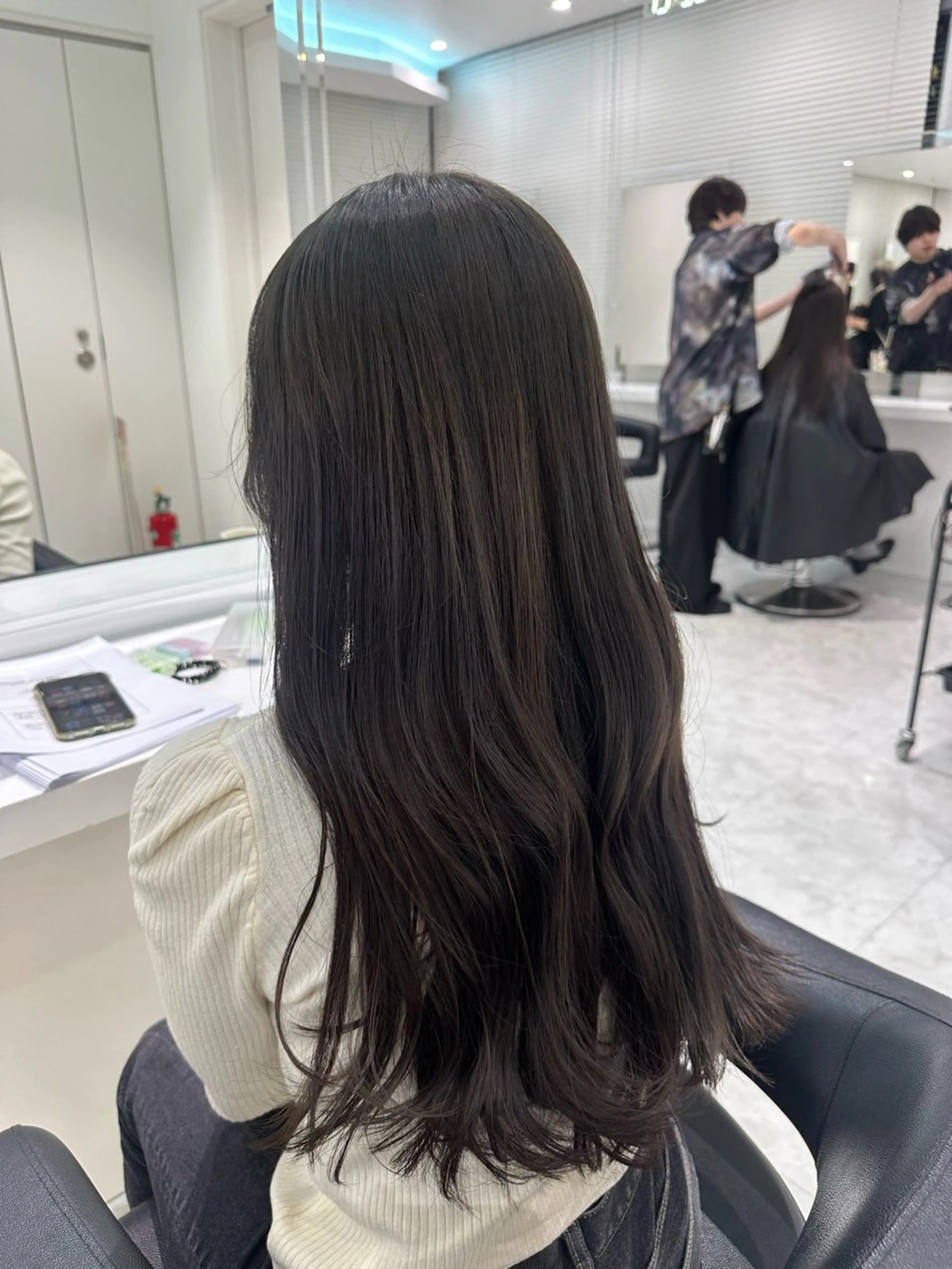 ロング カラー ケアカラー ロング カット ヘアカラー 🐺ニュアンスパーマ マッシュ　あさひ🐺のヘアスタイル