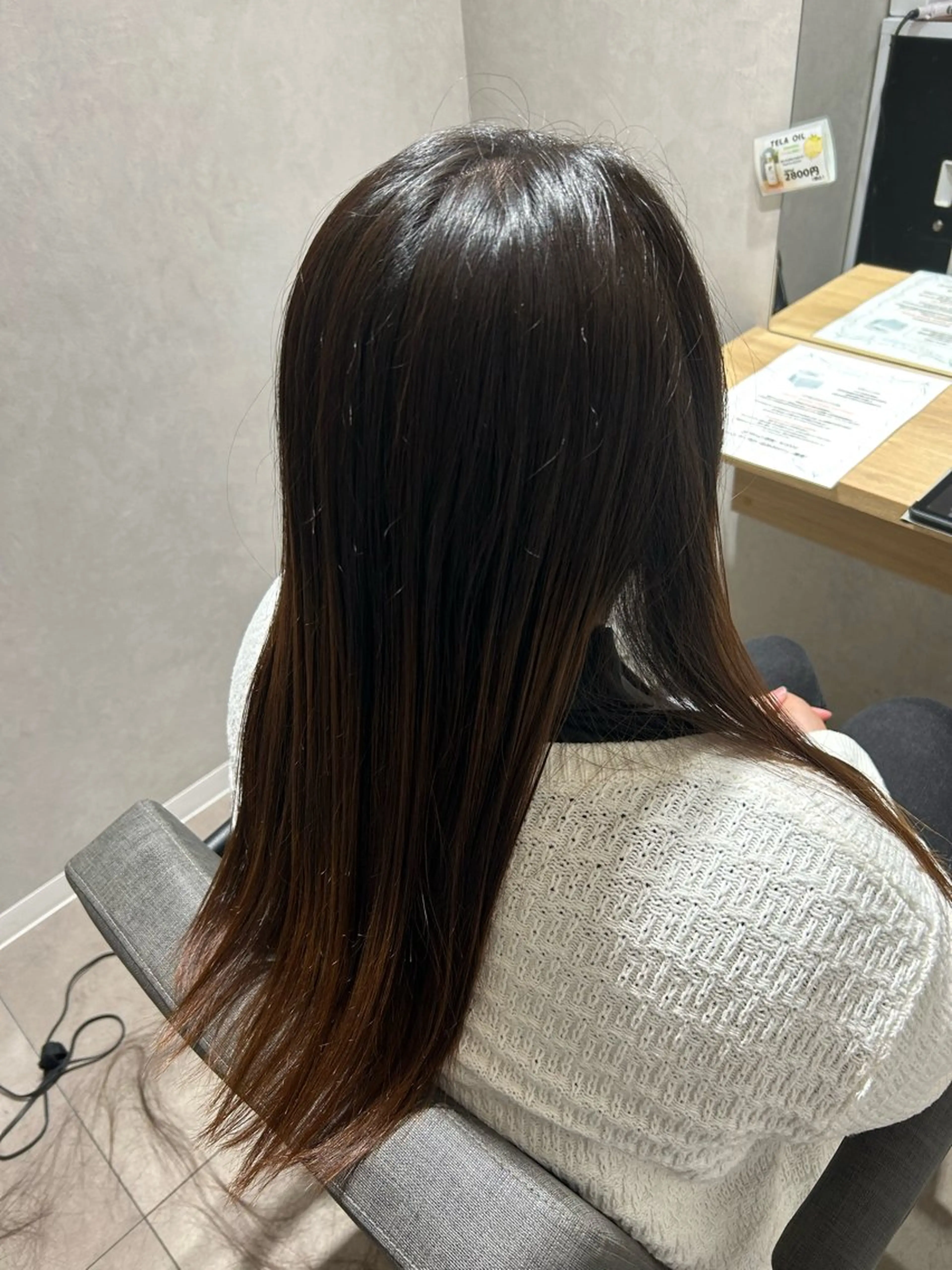 ロング カット 縮毛矯正 TELAHAIR鎌取店所属・TELAHAIR 鎌取店🍀小岩井樹のヘアスタイル