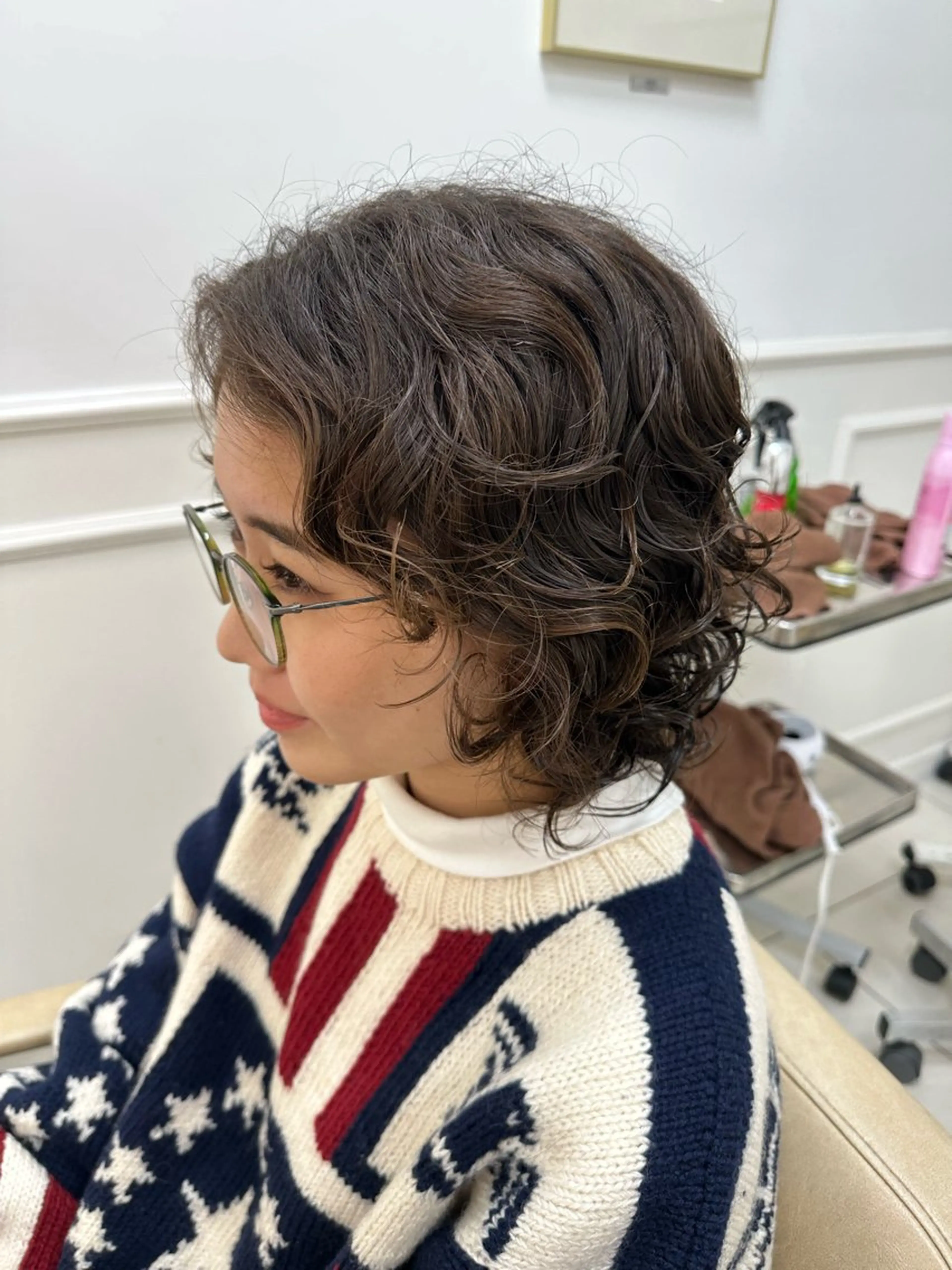 ミディアム 暖色🎀ゆるふわ☁️ MOERI 🍒のヘアスタイル