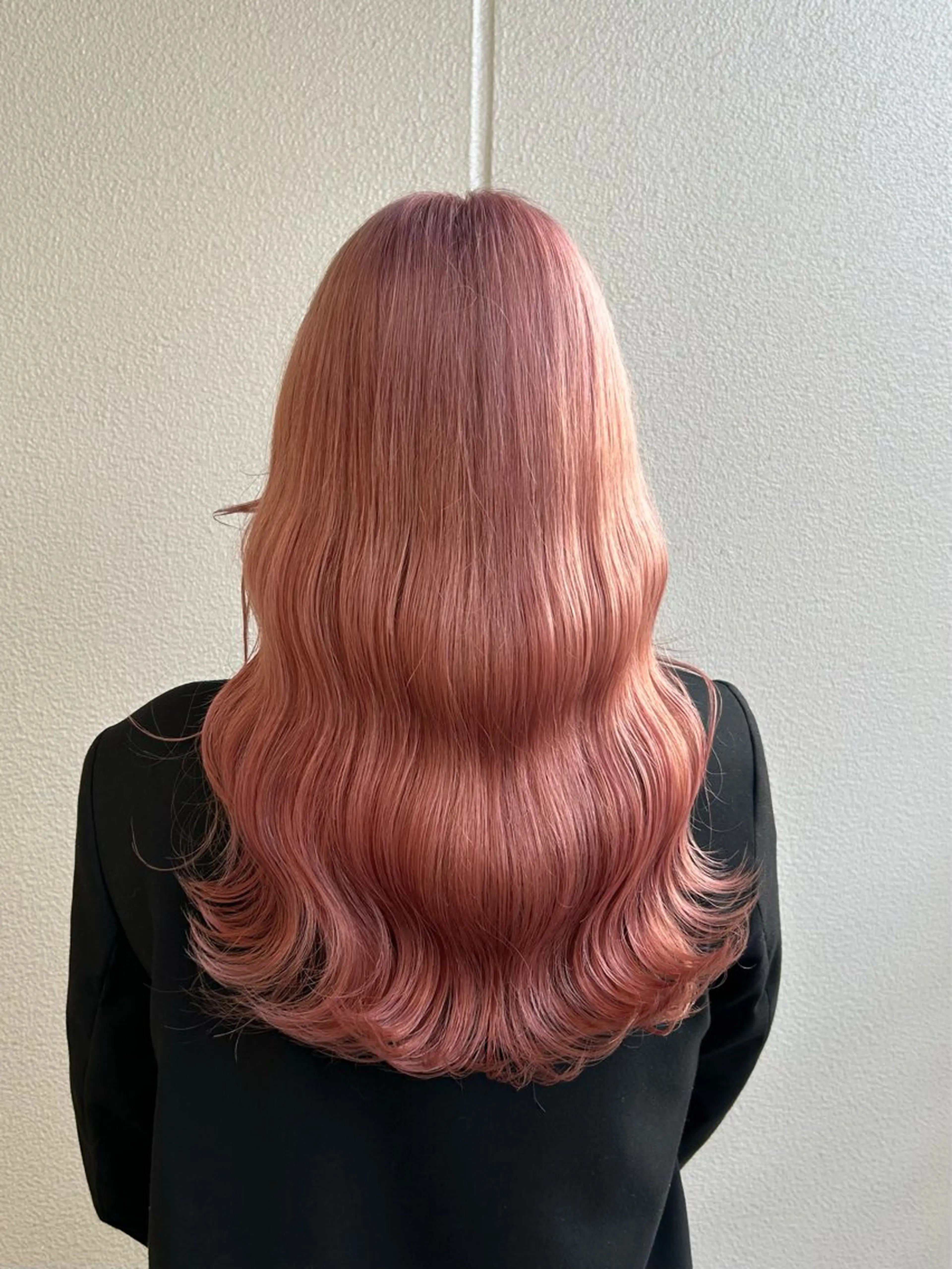 ロング カラー ヘアアレンジ ピンクカラー 《暖色/韓国hair 》🇰🇷桑原ユキネのヘアスタイル