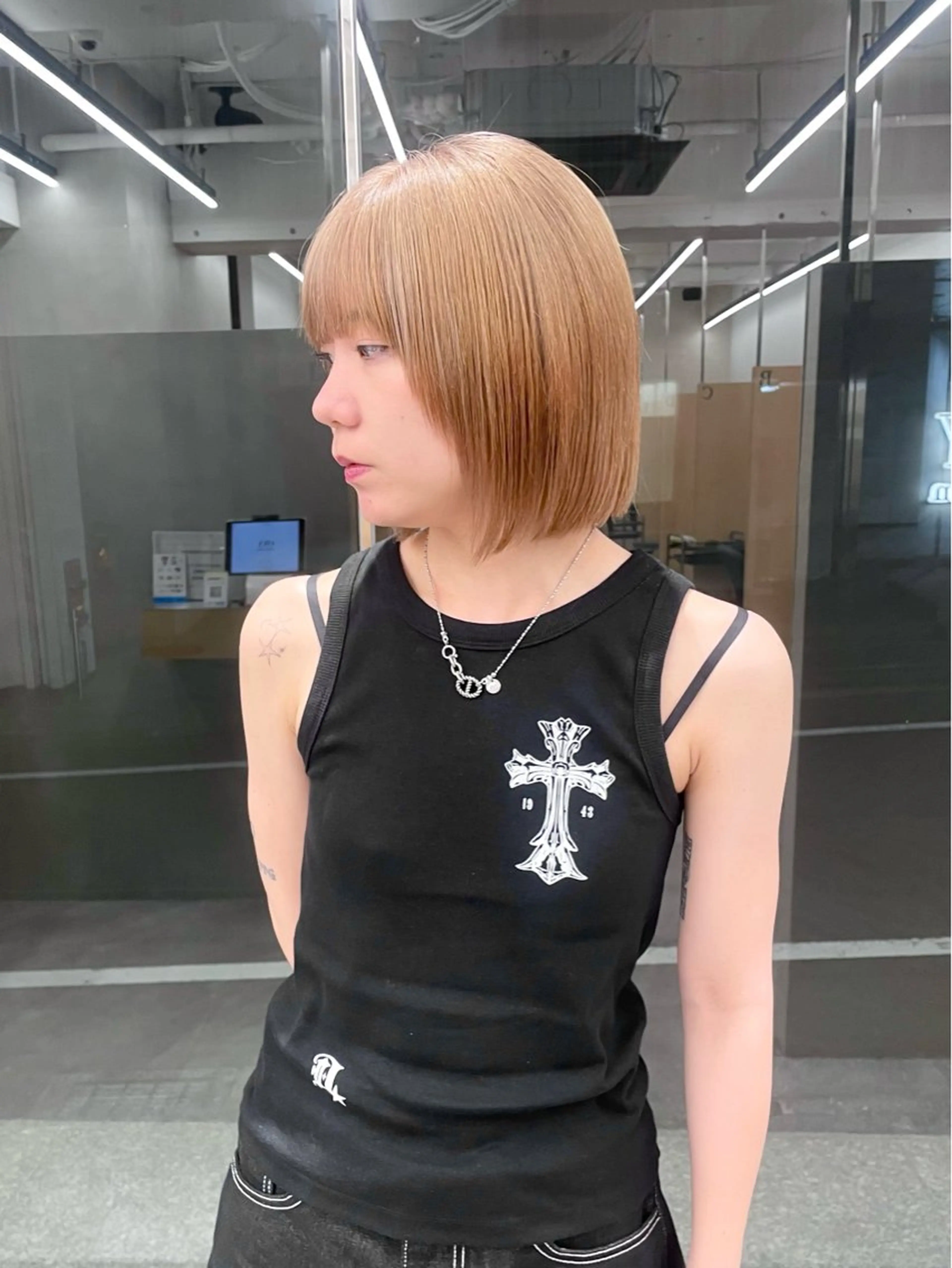ショート カラー カット ヘアカラー トリートメント ボブ・レイヤーカット TAIGAのヘアスタイル