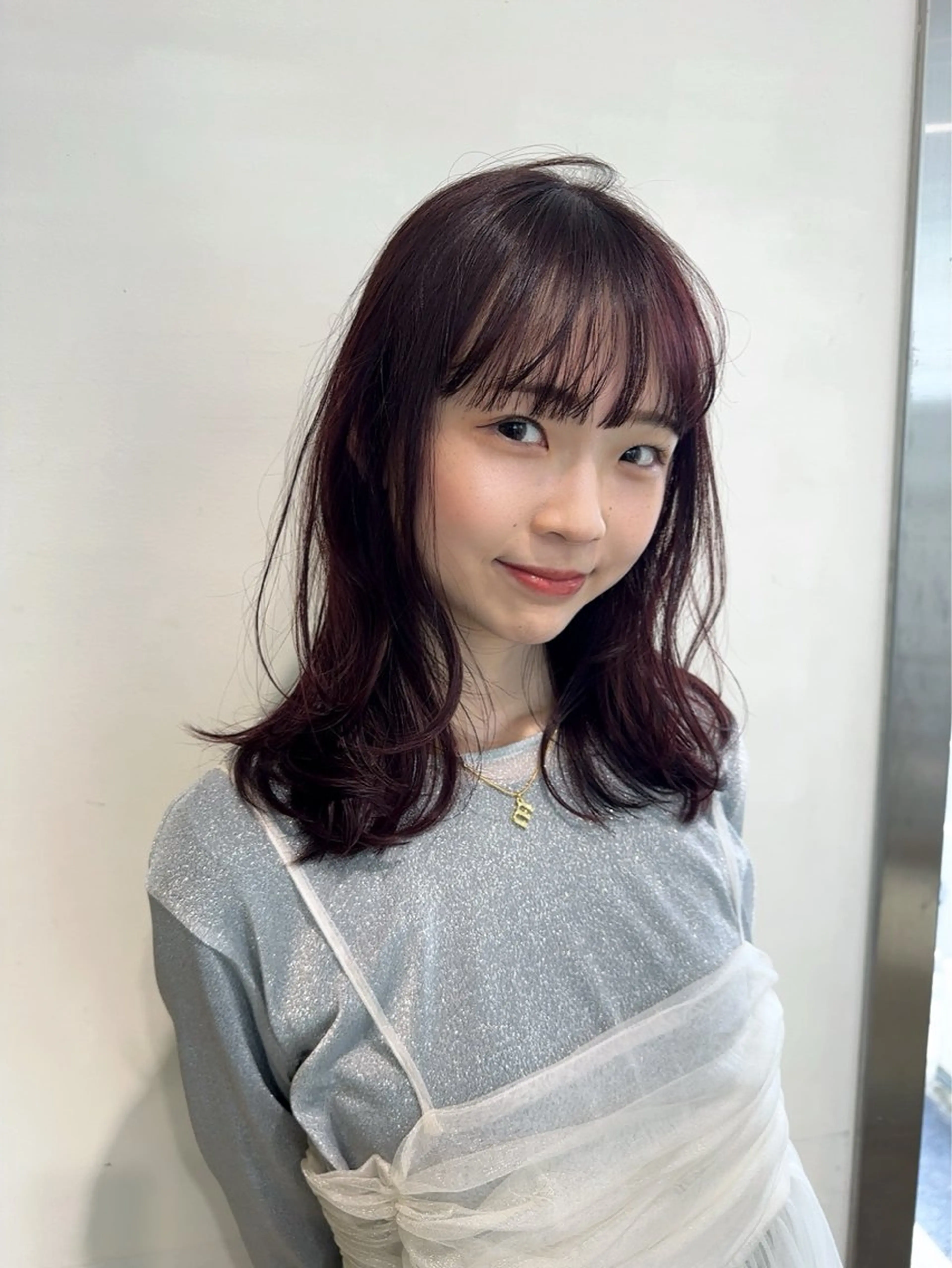 ミディアム カラー ブリーチ ボルドーカラー ハイトーンカラー ブリーチなしカラー ピンクカラー ✨酸性ストレート✨ メンズ縮毛矯正光太郎のヘアスタイル