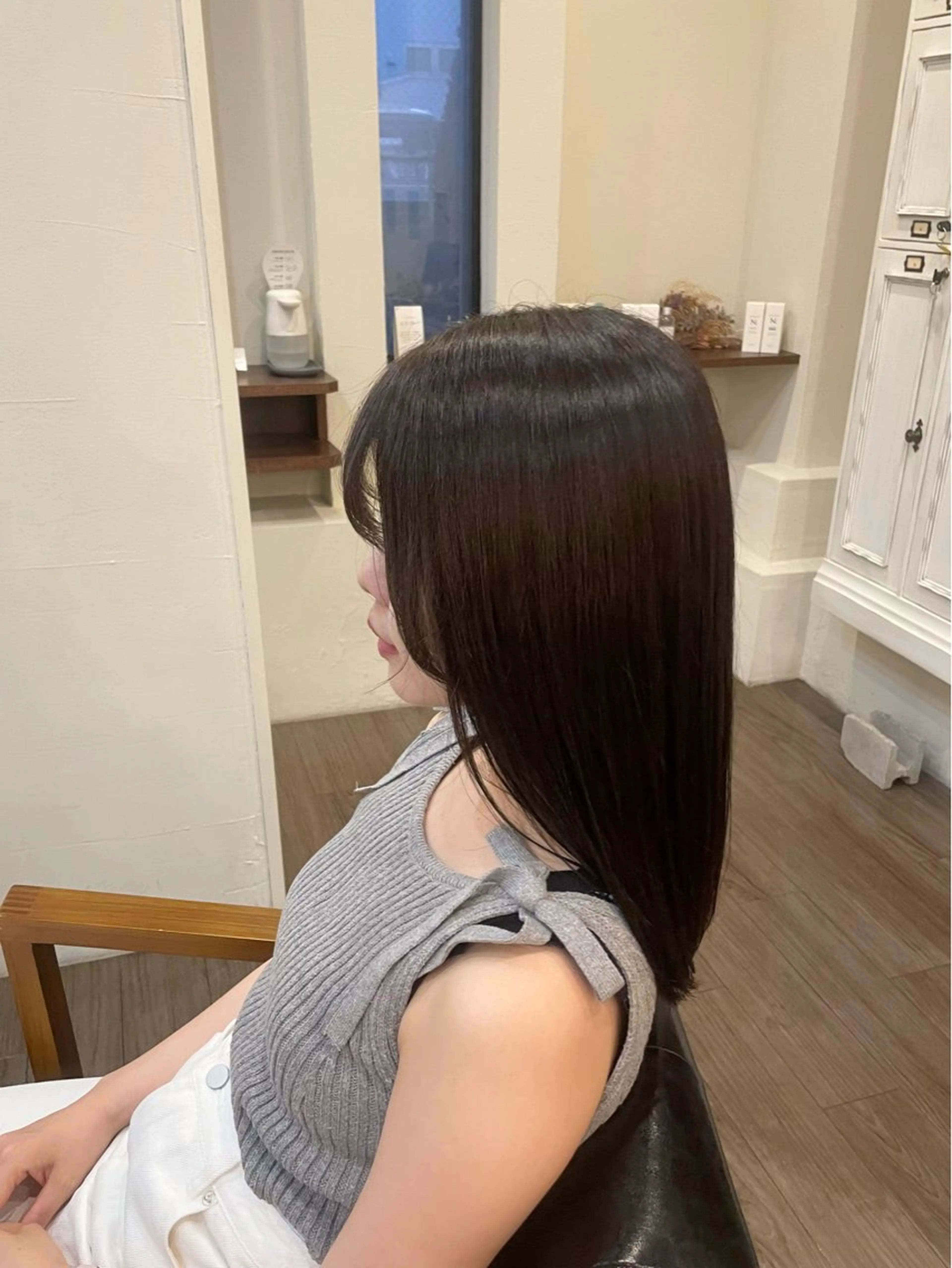 ミディアム おくれ毛 Hair make VERDA所属・富永 憲一郎のヘアスタイル