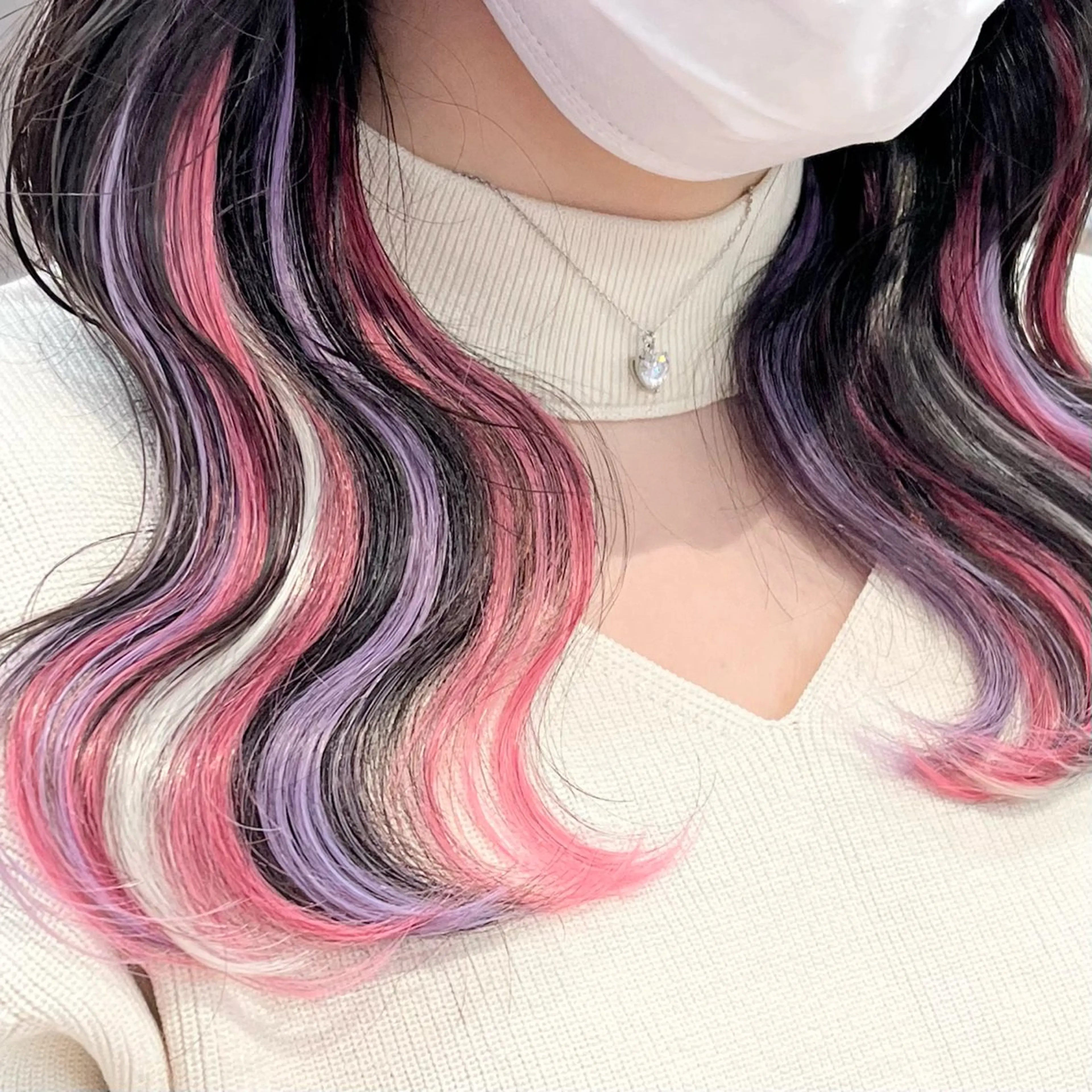 ミディアム パープルカラー エクステ Cielro所属・エクステ ♡ 篠田 梓のヘアスタイル
