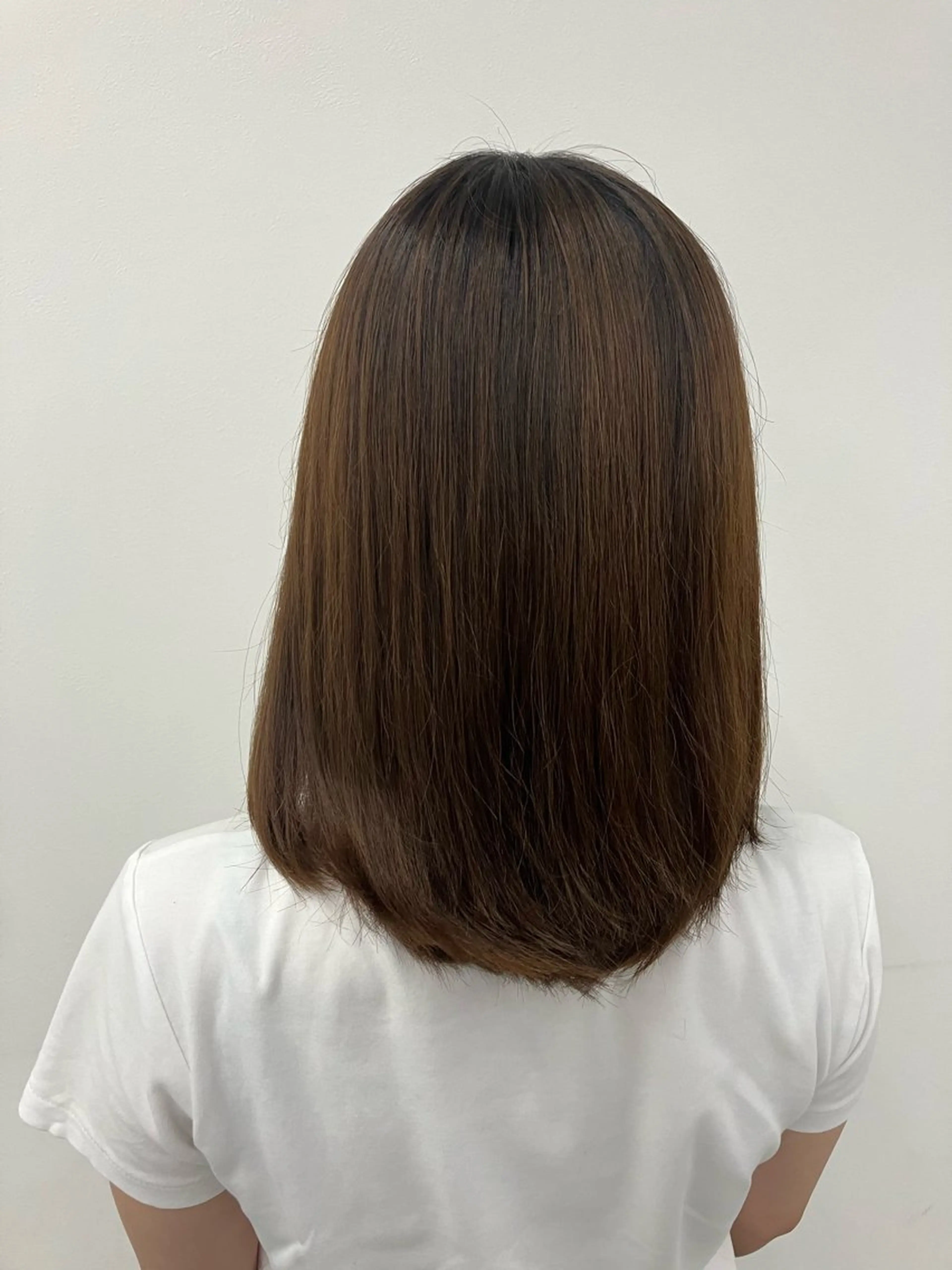 セミロング カラー ヘアアレンジ 🫧透明感ラベンダー 似合わせ🫧あい🫧のヘアスタイル