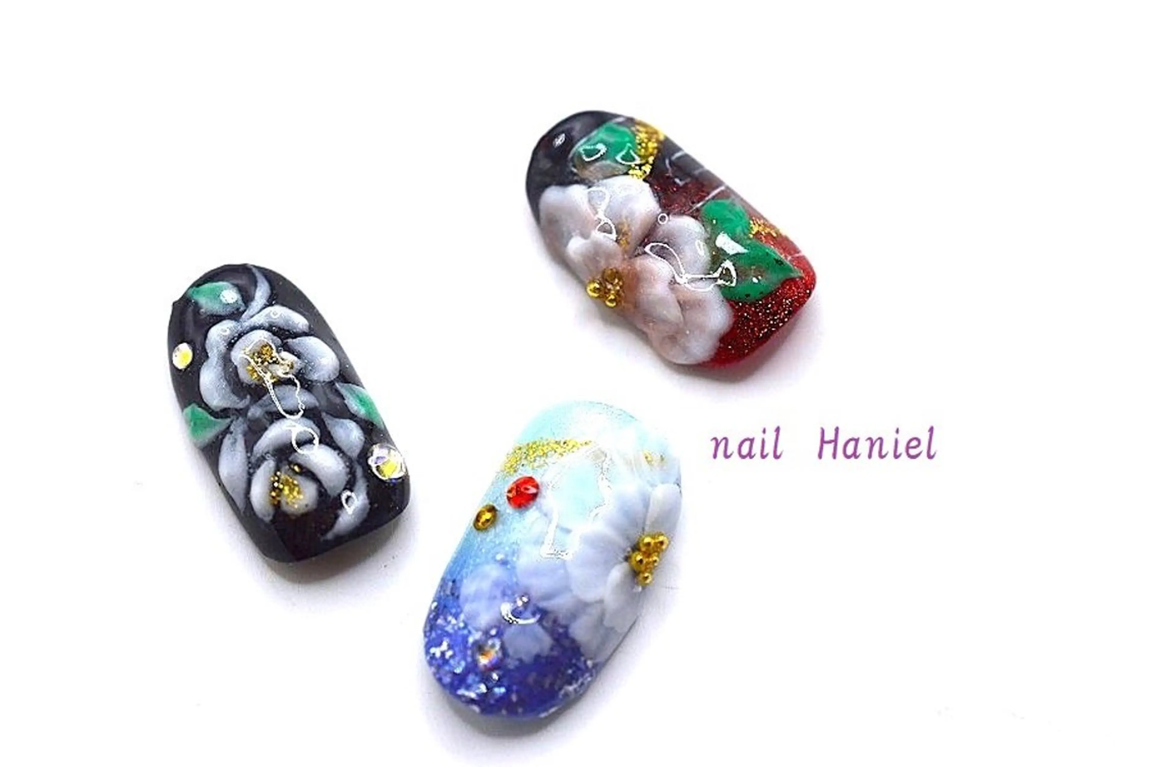 ネイル アートネイル ジェルネイル 韓国ネイル パラジェル ハンドネイル nail Haniel所属・半蔵門サロンハニエル 魅神 ちよのネイルデザイン