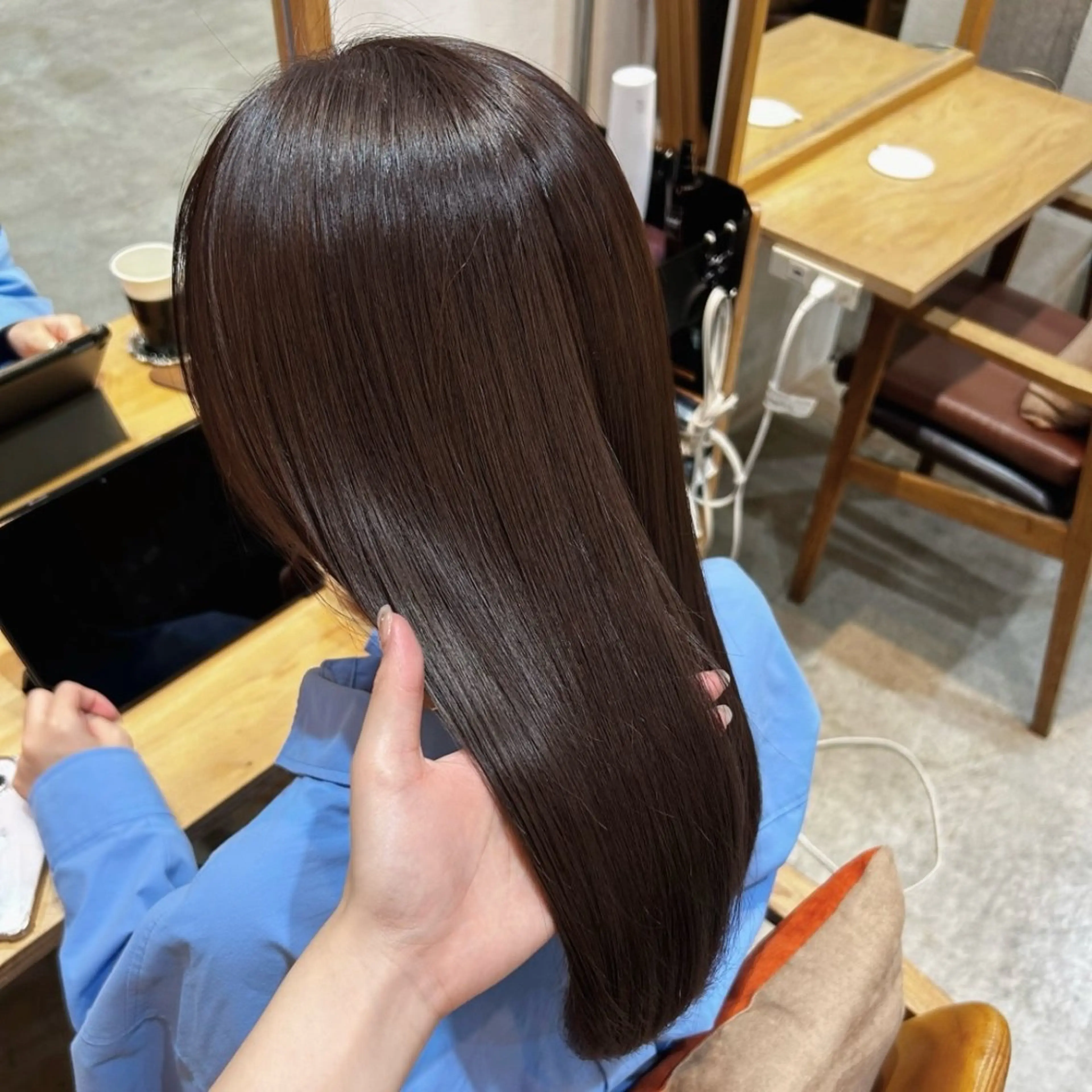 ロング ヘアカラー 縮毛矯正 トリートメント ヘッドスパ ヘアセット 🌸透明感/レイヤー / 栗林 彩🌸のヘアスタイル