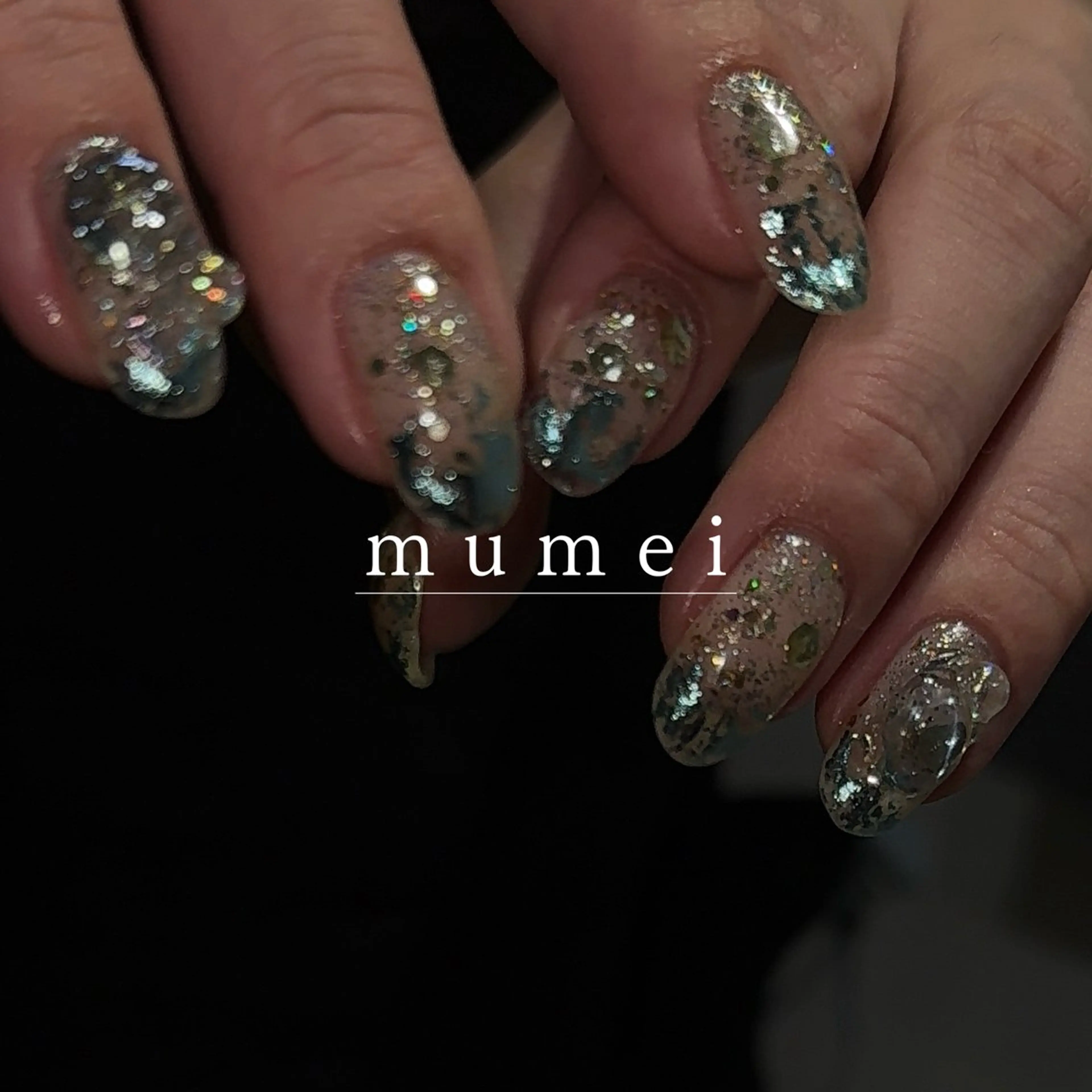 ネイル キラキラネイル ハンドネイル munei _ NATSUMIのネイルデザイン