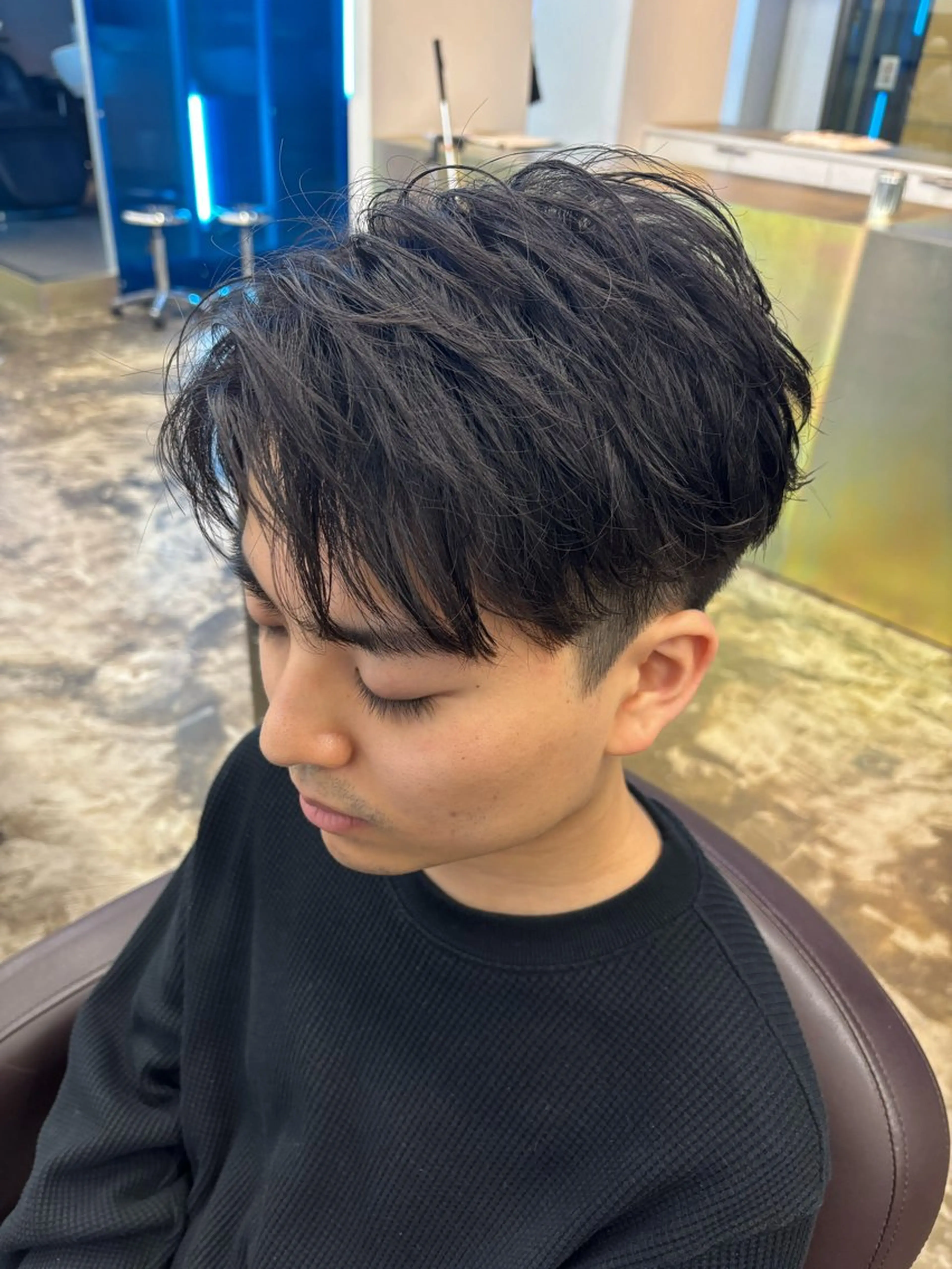 ショート ショートヘア UNSER prod by THE DAY所属・人見 風斗のヘアスタイル