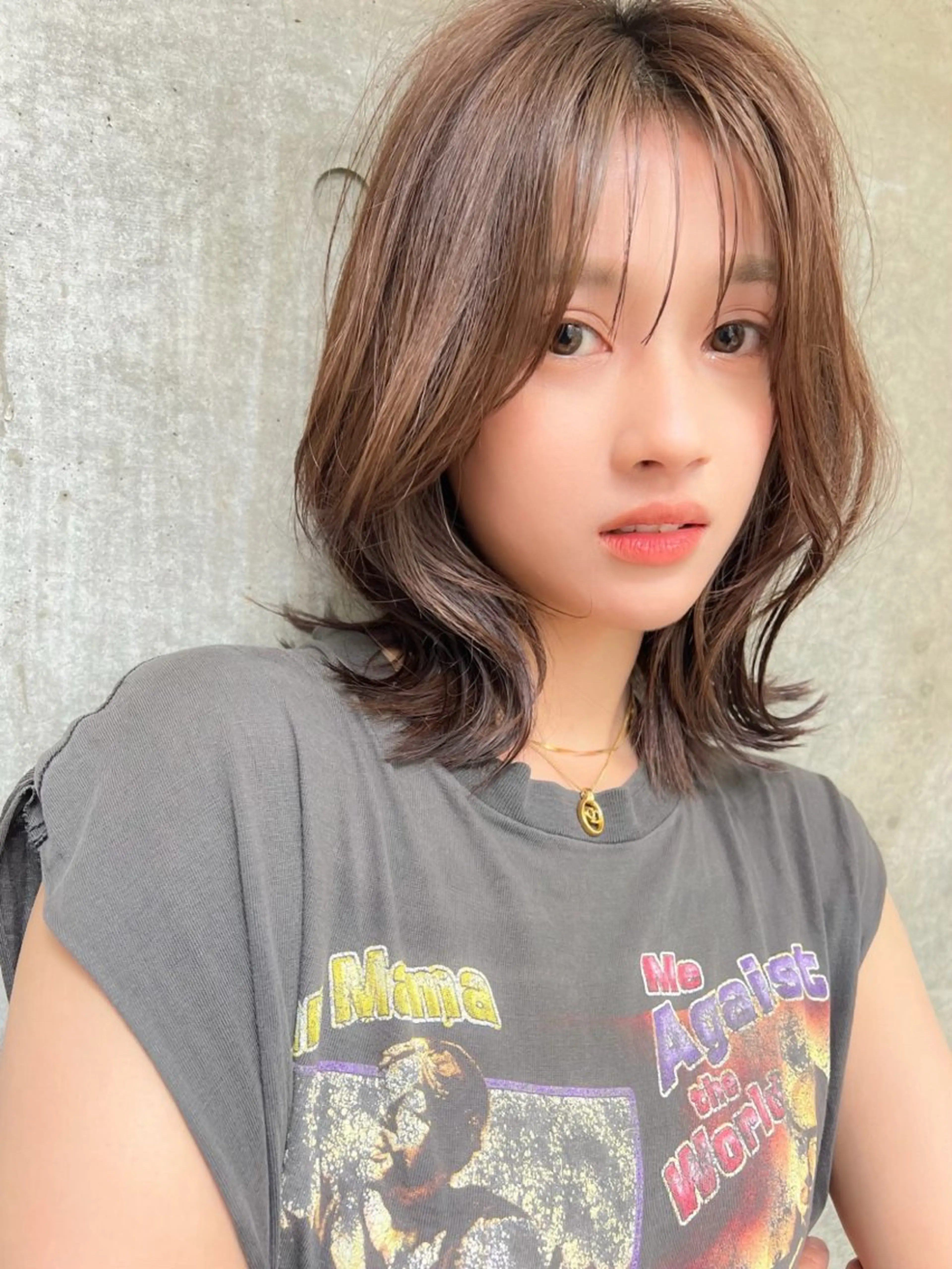 ミディアム カラー Ameri所属・艶髪/韓国ヘア🎀 Kanon︎︎⁺.のヘアスタイル