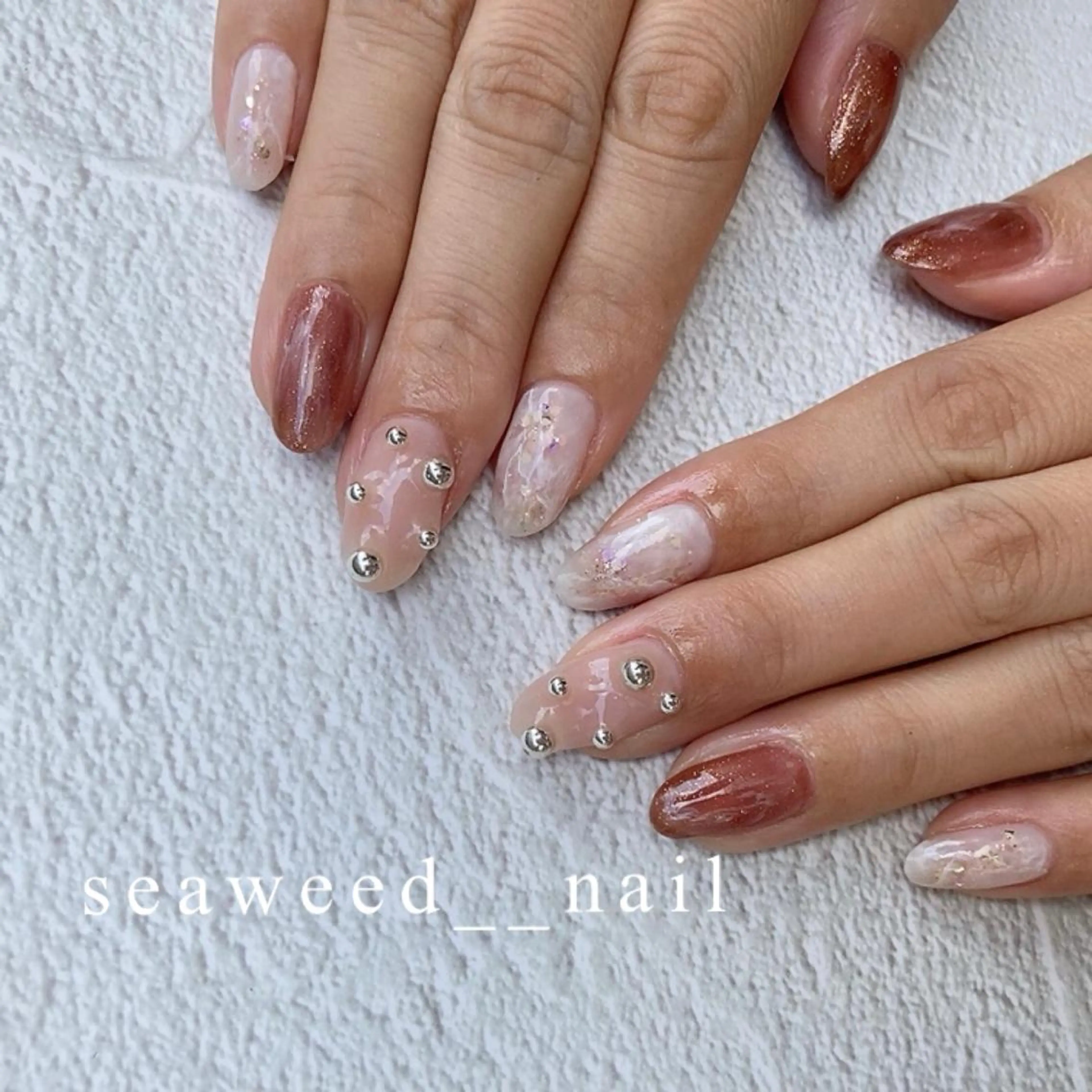 ネイル ハンドネイル seaweed nailのネイルデザイン