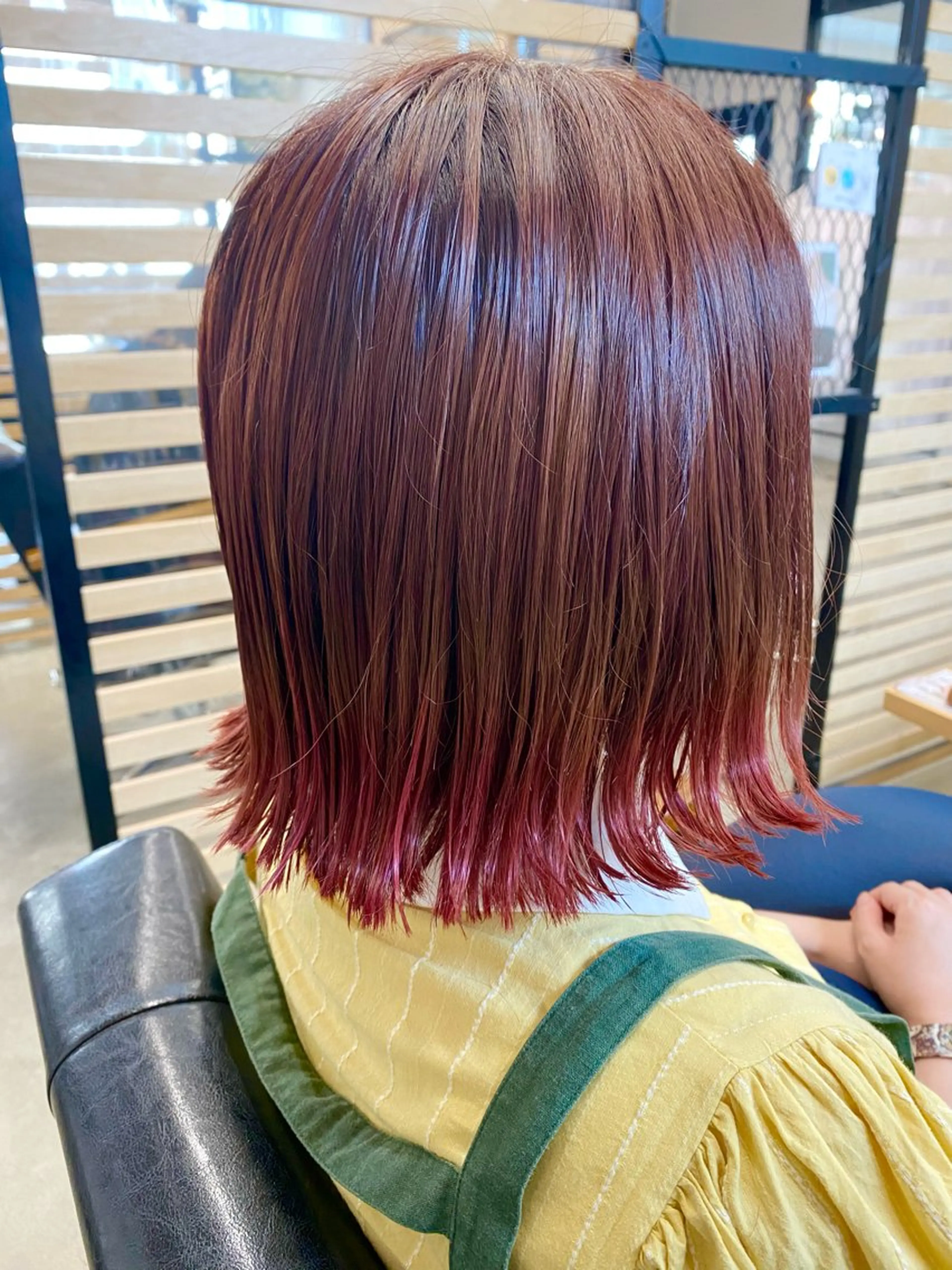 ミディアム カラー グラデーションカラー ピンクカラー 艶髪🌟髪質改善✨ Zinaヤマダ チサのヘアスタイル