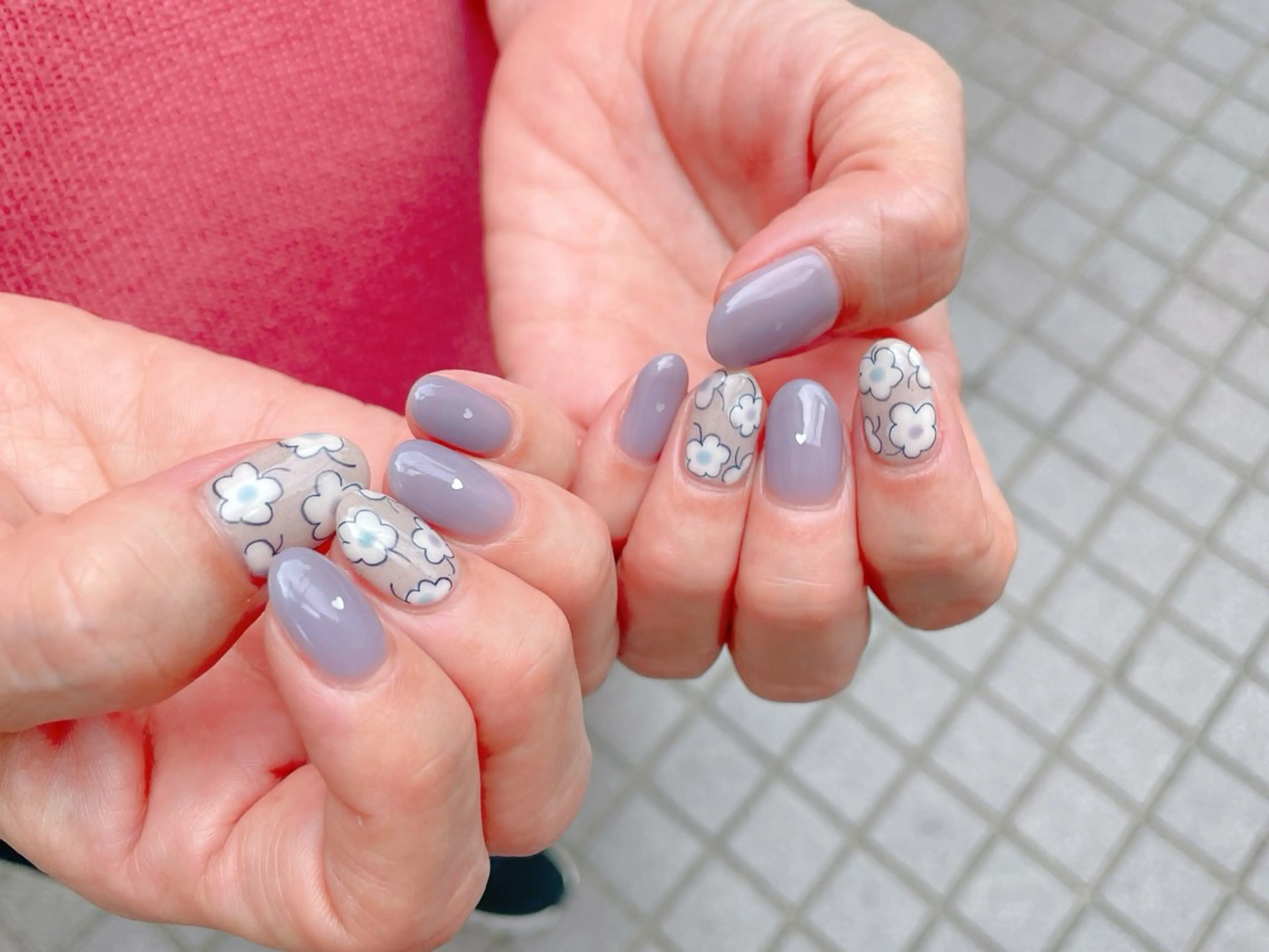 ネイル フラワーネイル ジェルネイル ニュアンスネイル パラジェル 春ネイル nailroom  OHANA所属・nailroom OHANA🌴のネイルデザイン