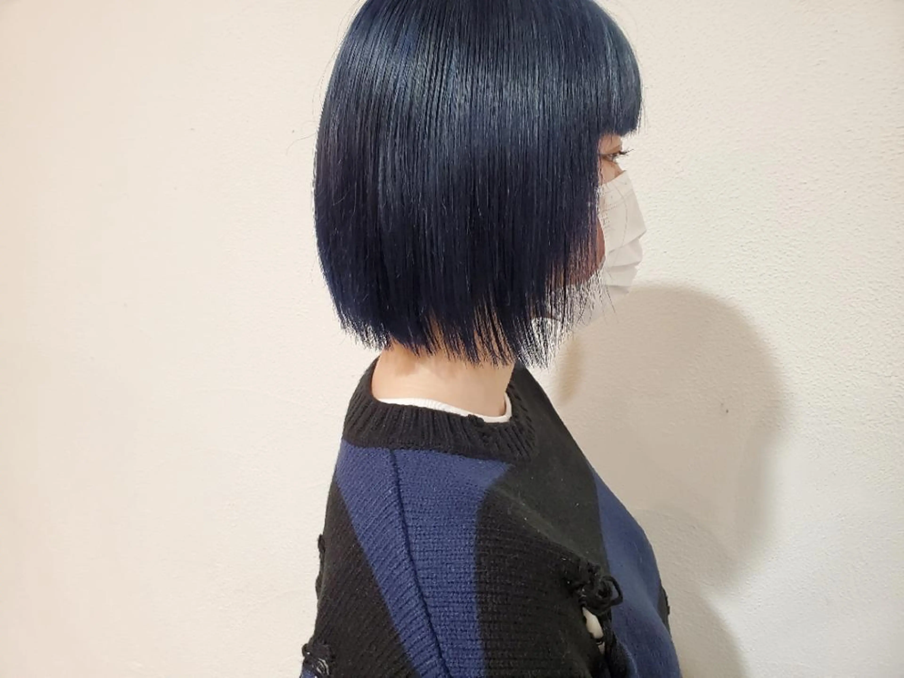 ミディアム カラー ブルーカラー パ ルのヘアスタイル