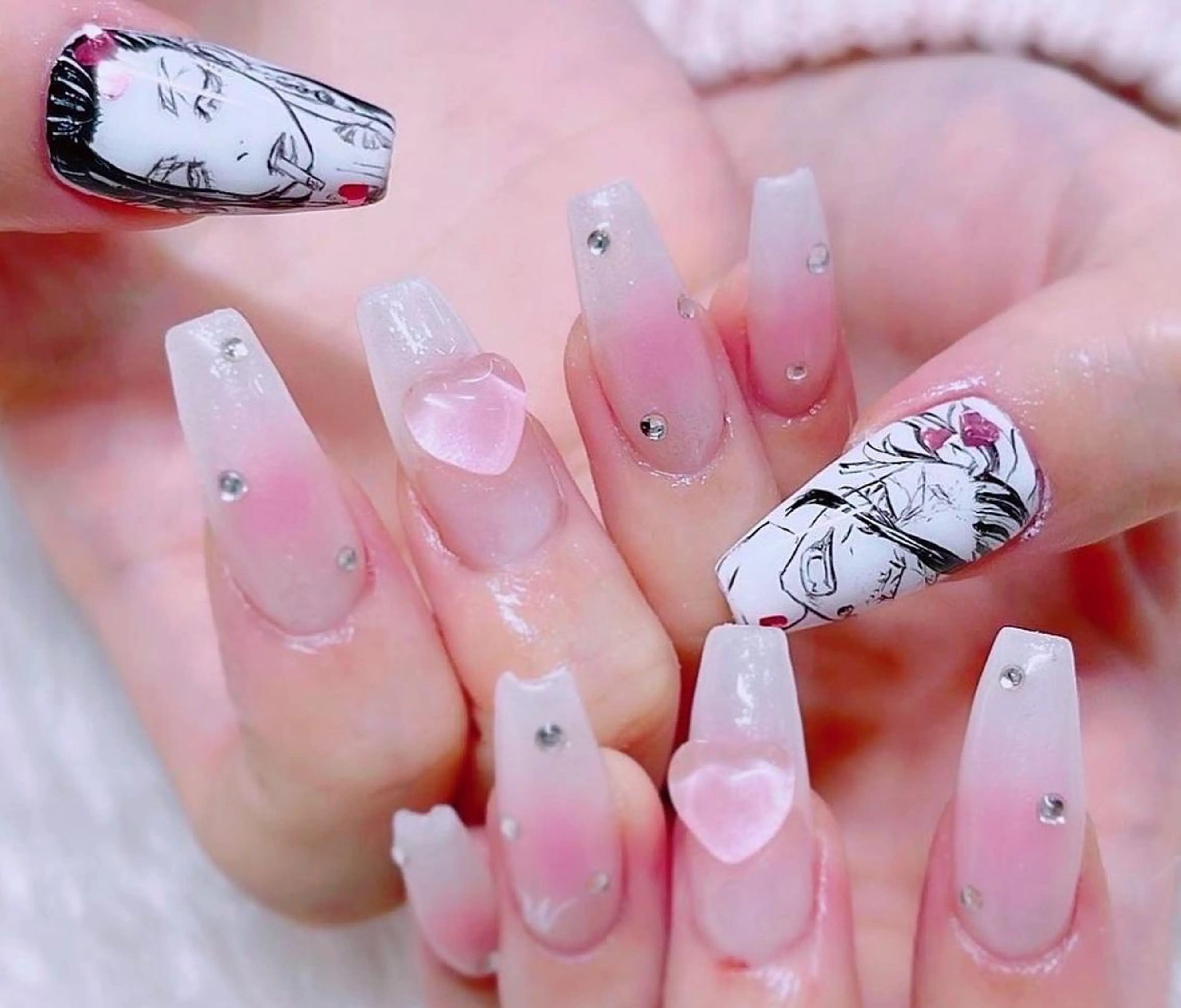 ネイル 成人式 スカルプネイル NAILSGOGO shibuyaのネイルデザイン