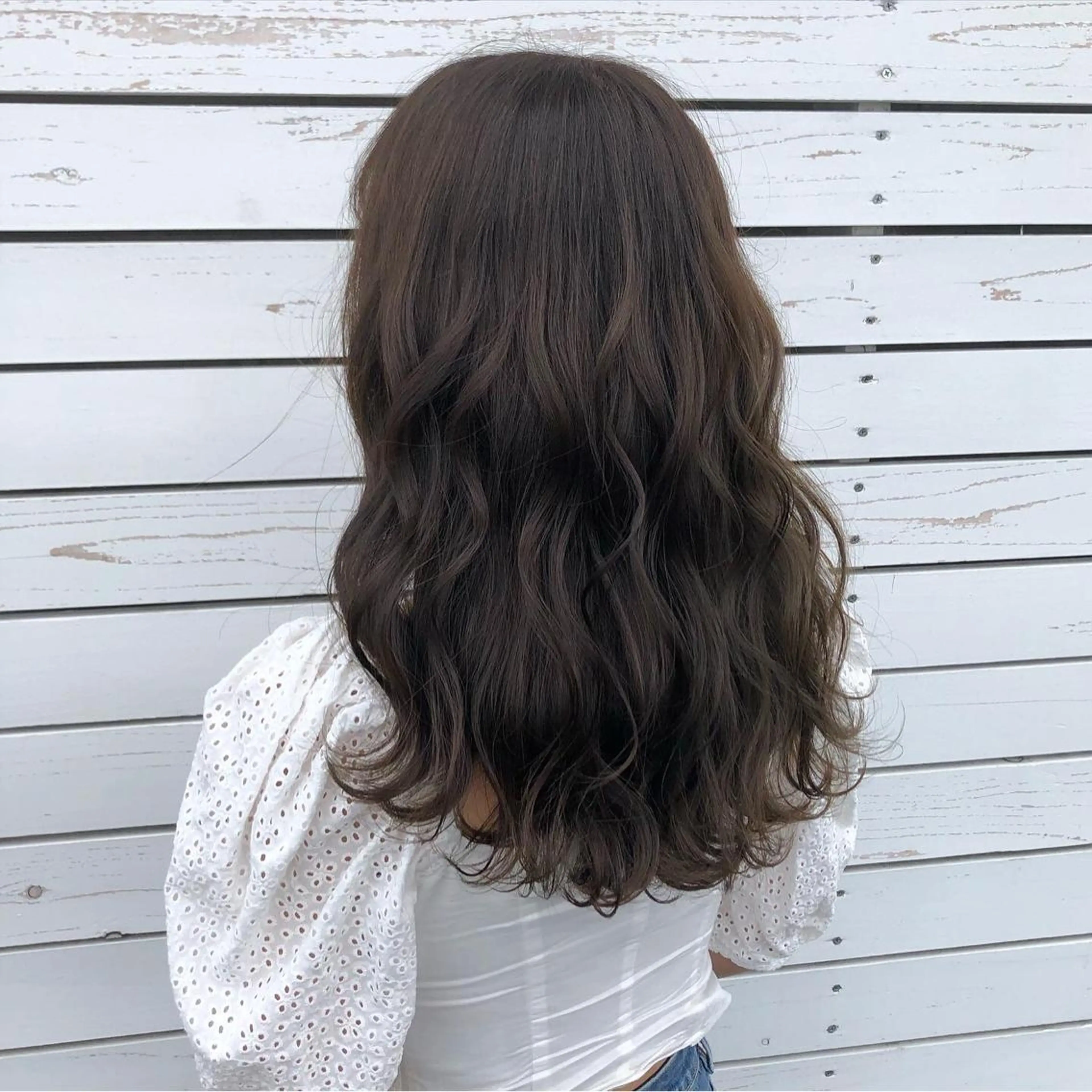 ミディアム カラー ヘアアレンジ カット トリートメント CREAPY　日向野 利菜のヘアスタイル