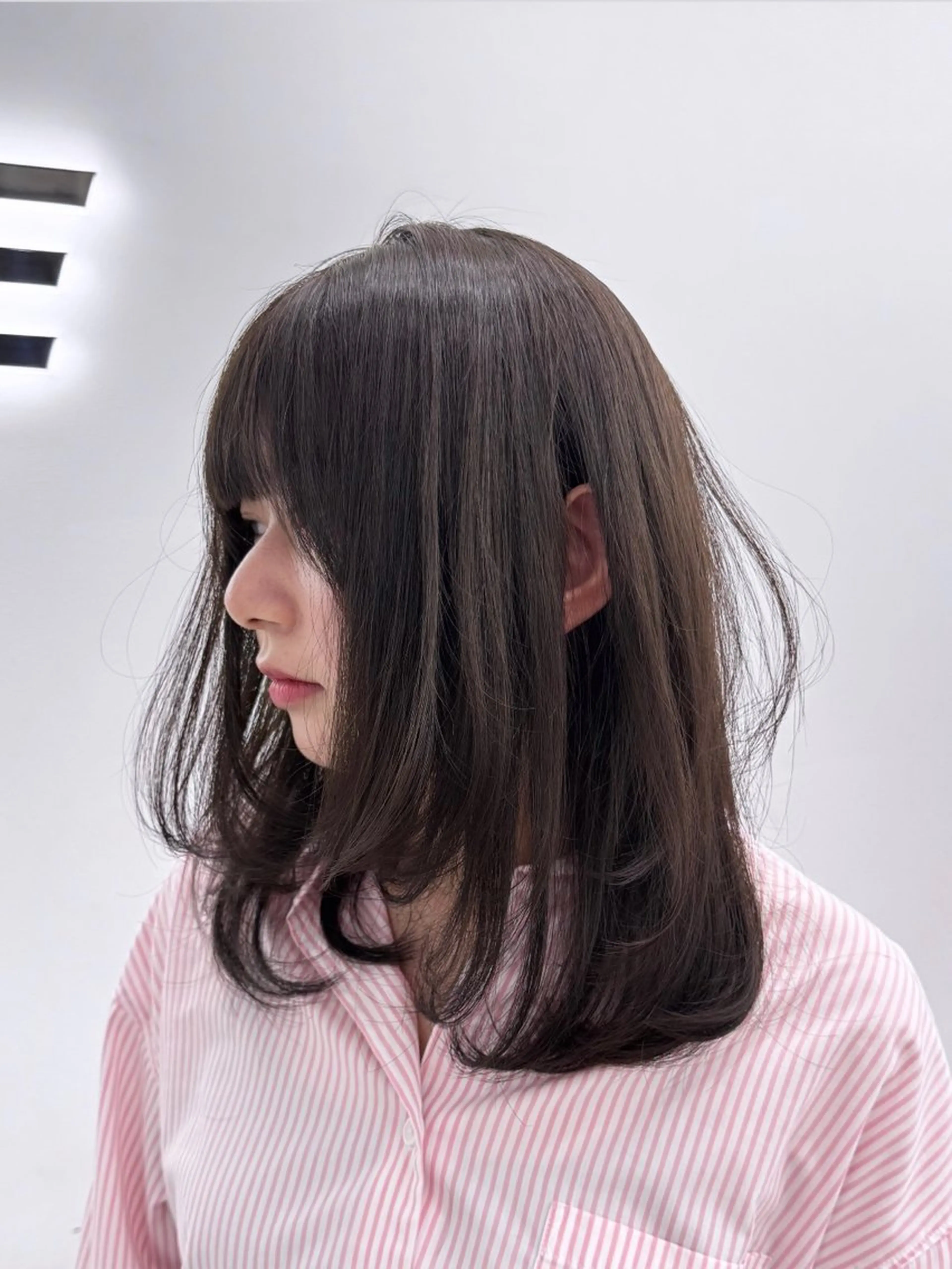 ロング カット ヘアカラー トリートメント 🤍韓国暗髪 レイヤー🤍きょうのヘアスタイル