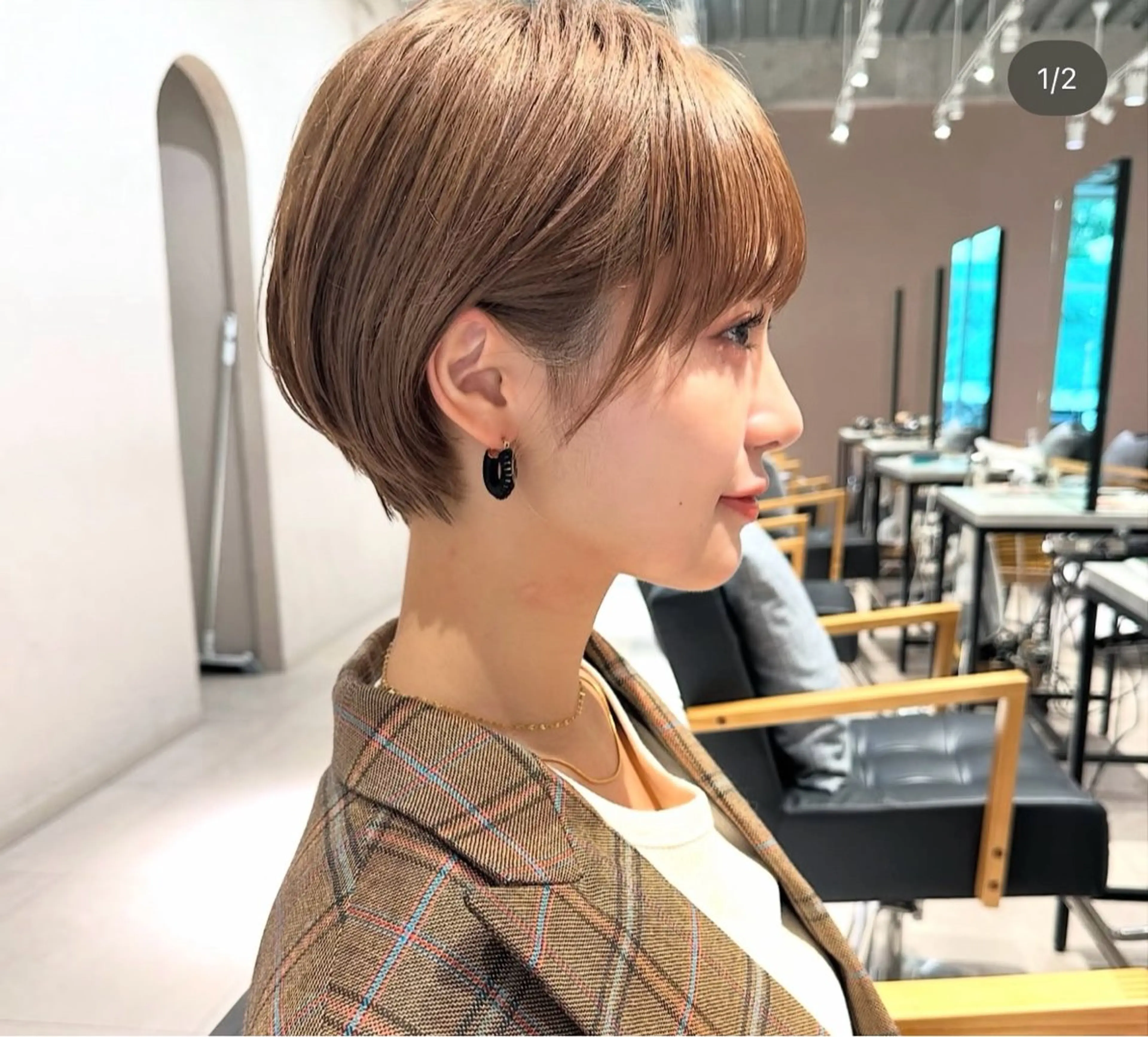 まるみのあるショートスタイル🌼骨格や量感をしっかりみて似合わせながらカットします！7月21日チェックモデル探してます✨の写真