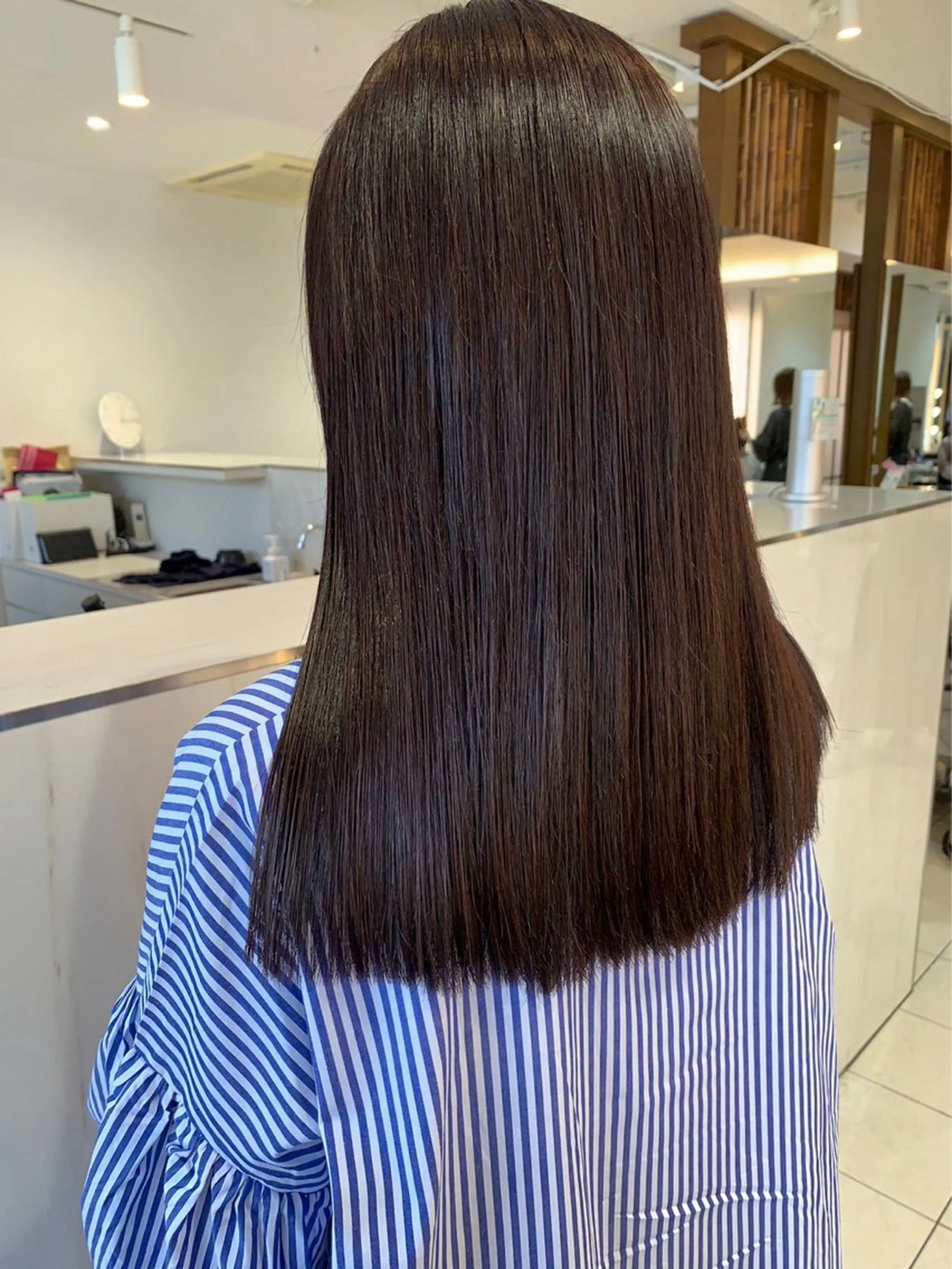 ロング カラー ブラウンカラー チョコレートブラウン EIGHT/ 名古屋/ナナカのヘアスタイル