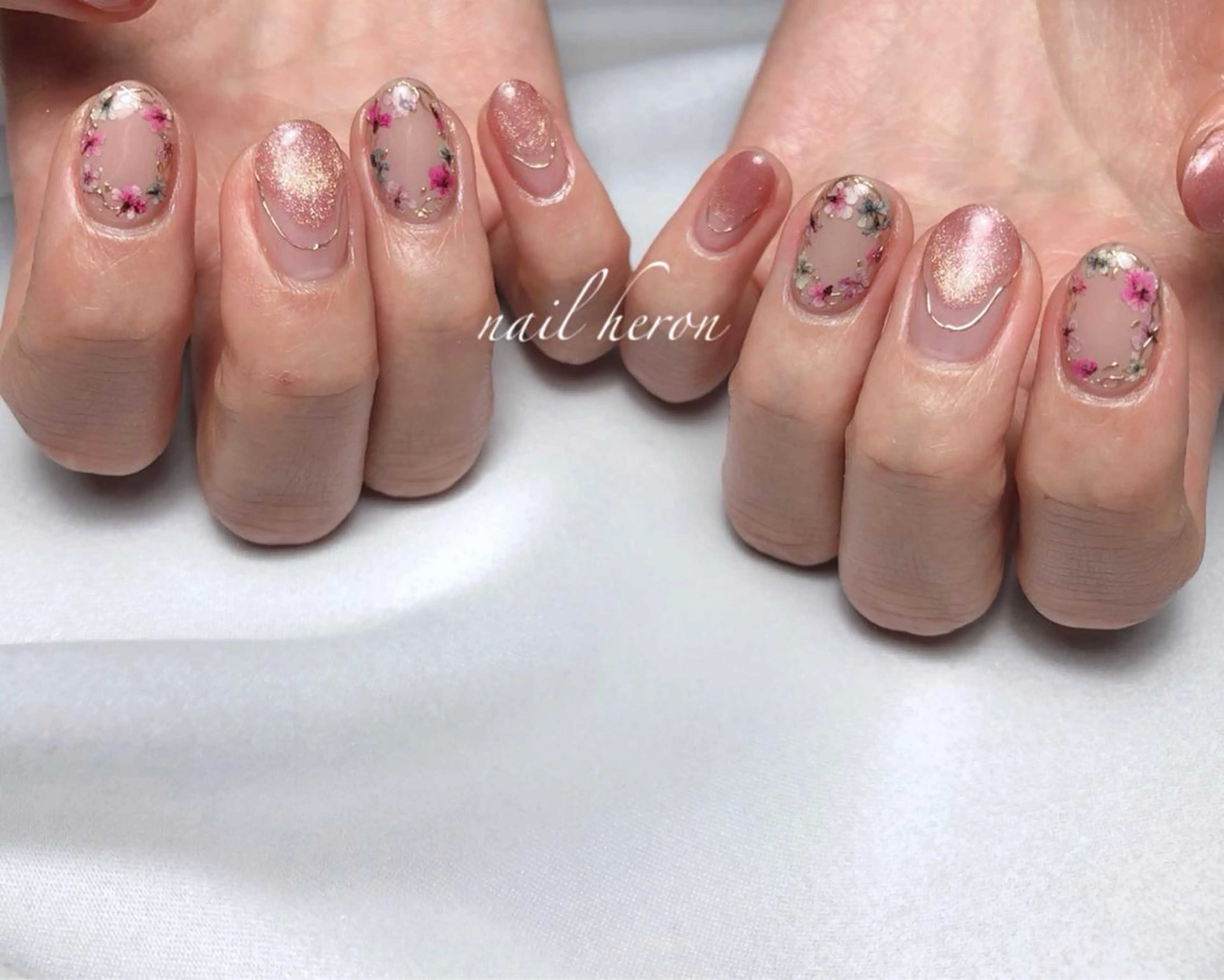 ネイル フラワーネイル ハンドネイル nail heron所属・saki_ nail heronのその他イメージ