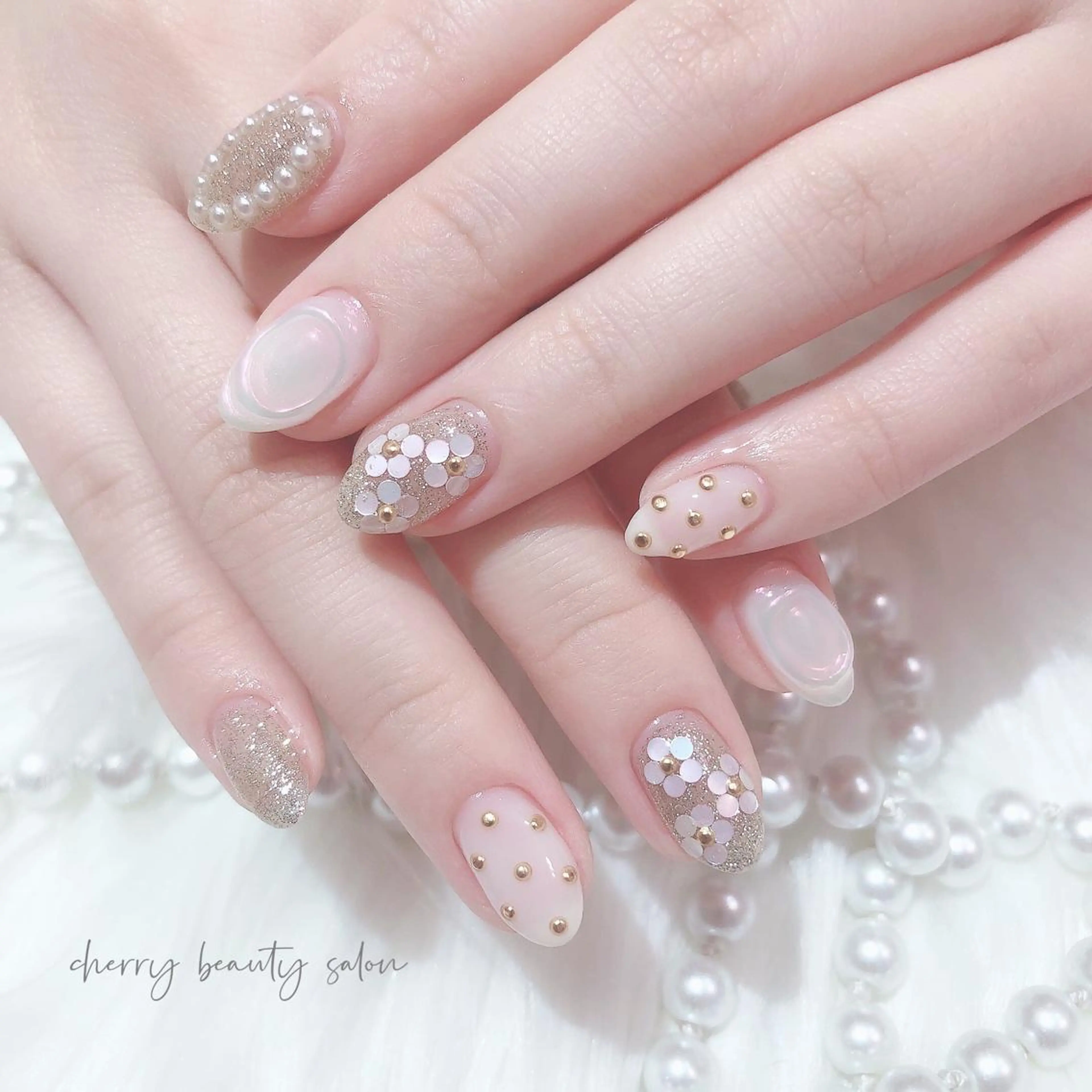 ネイル ハンドネイル ハンドケア SAKURA 🍒のネイルデザイン