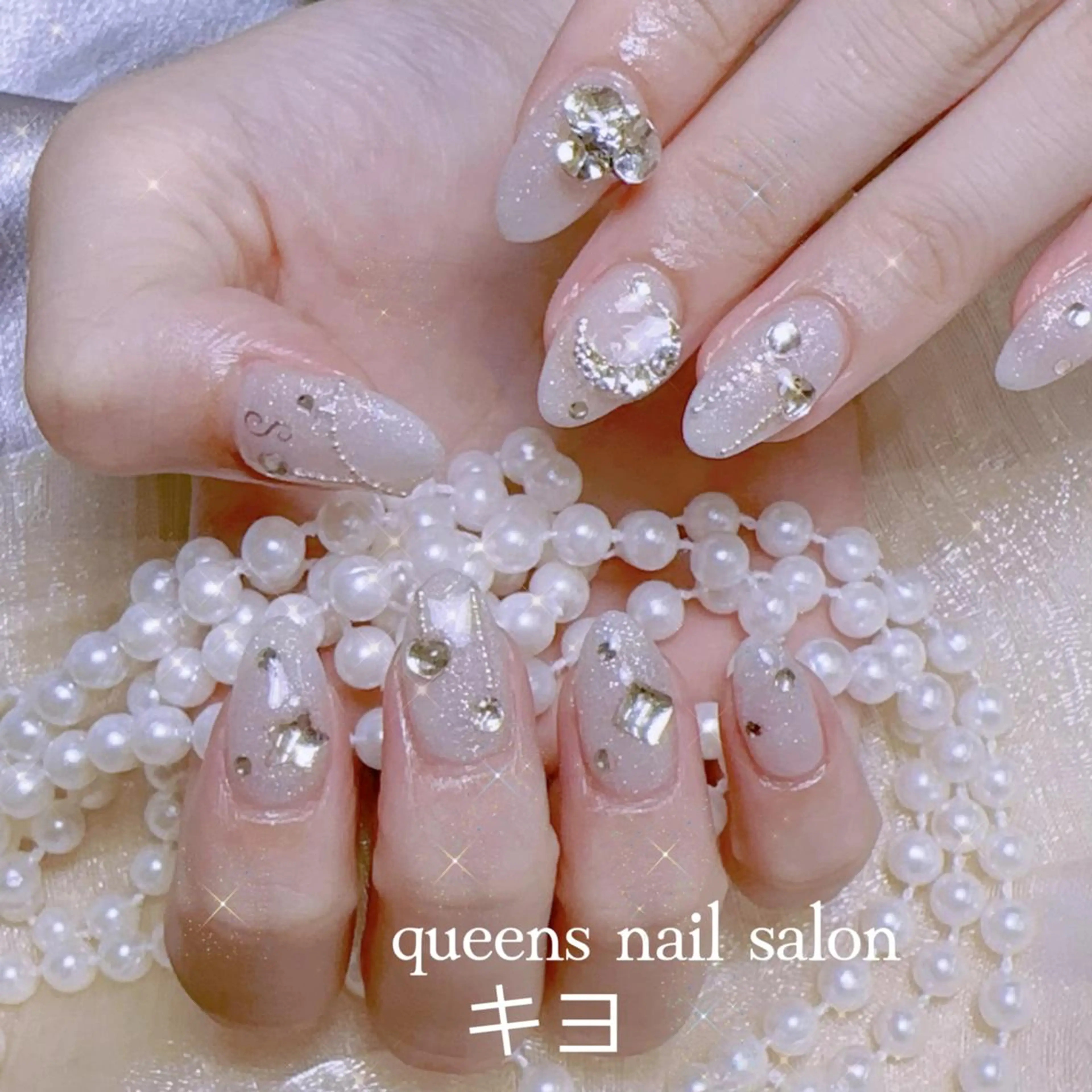 【HAND】初回オフ無料】スカルプ長さだし持ち込みデザインアートパーツ六根までの写真