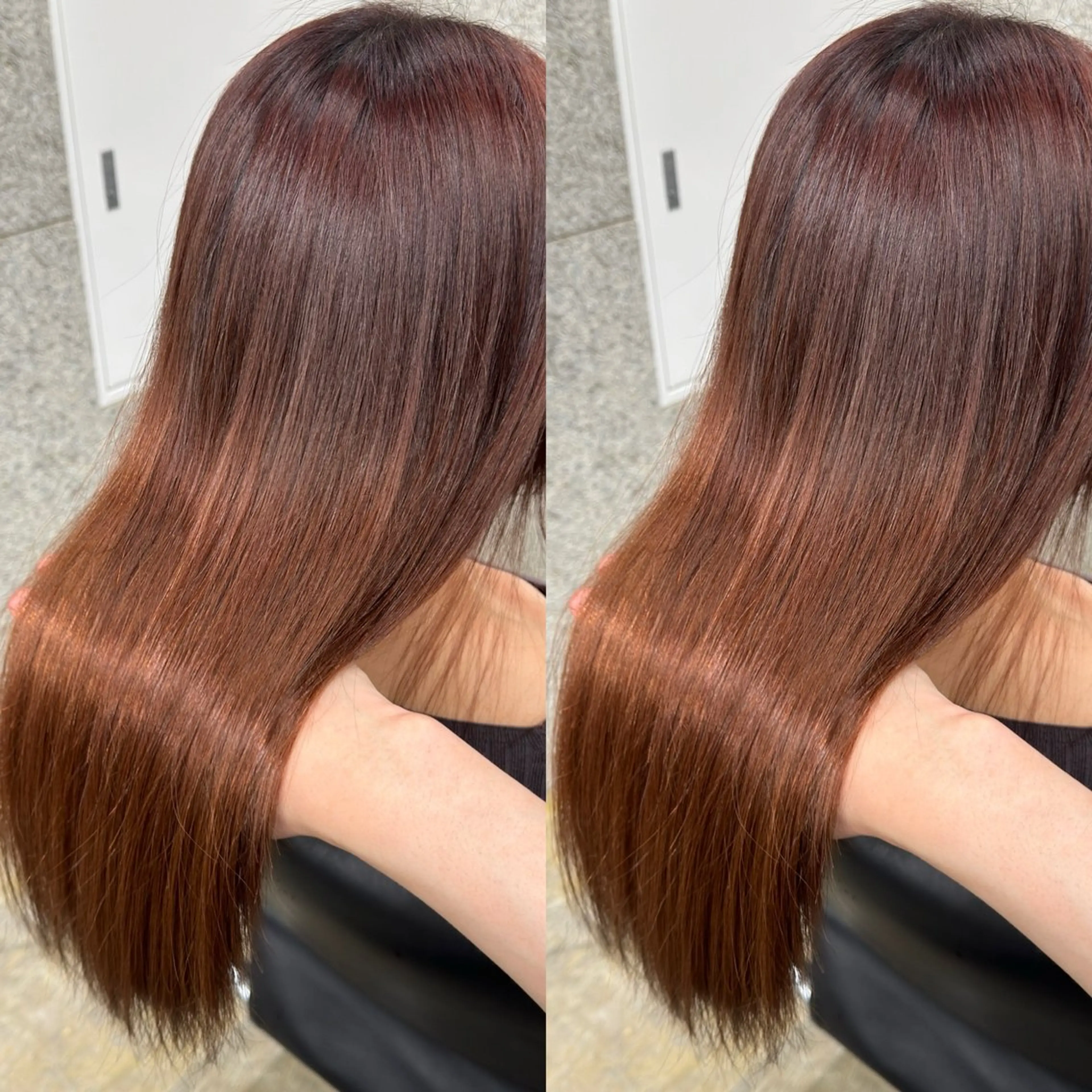 ロング カット ヘアカラー 縮毛矯正 トリートメント WERULE pivot cross店所属・髪質改善/岡崎 亮のヘアスタイル