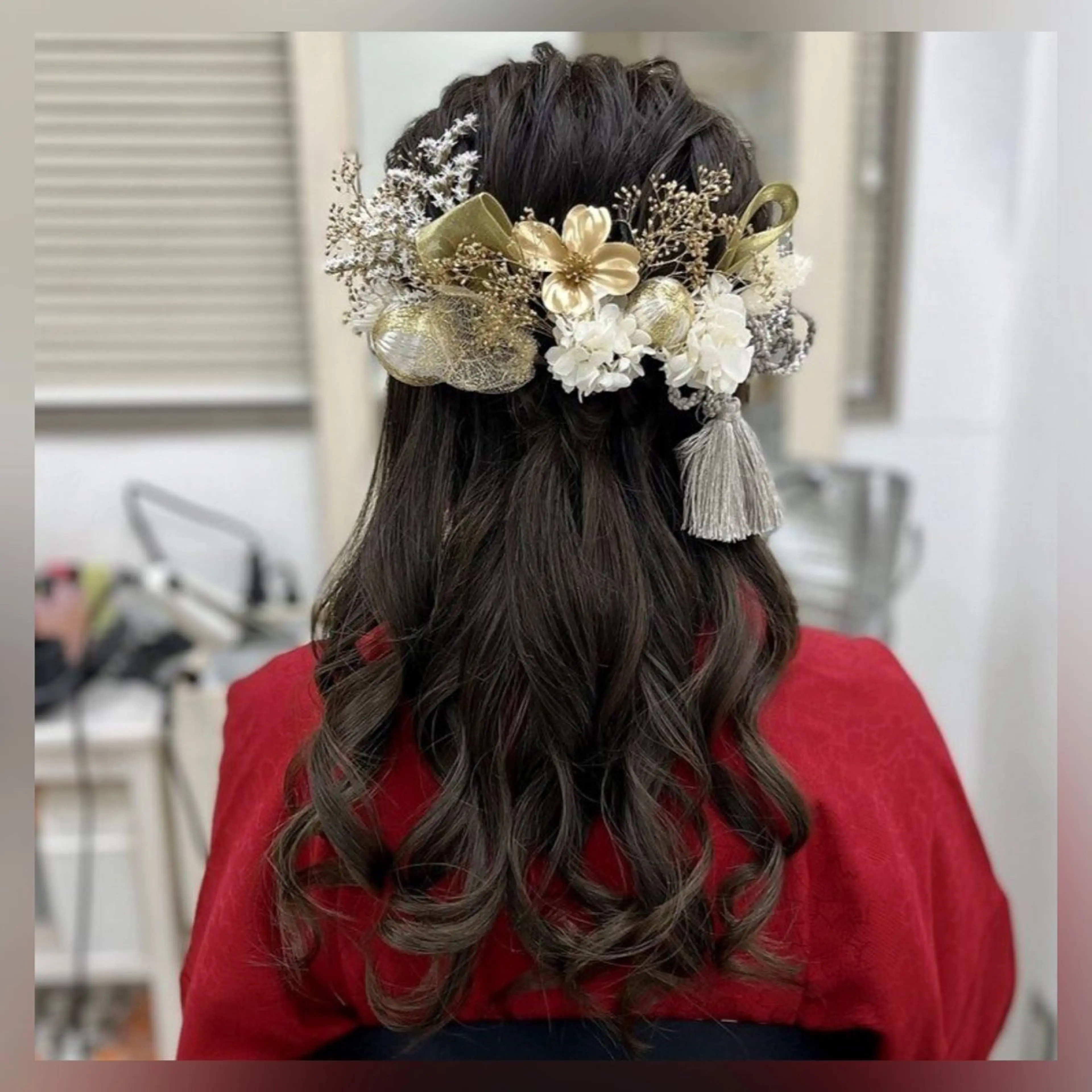 ヘアアレンジ ハーフアップ 似合わせヘアメイク 💐オダギリチアキのヘアスタイル
