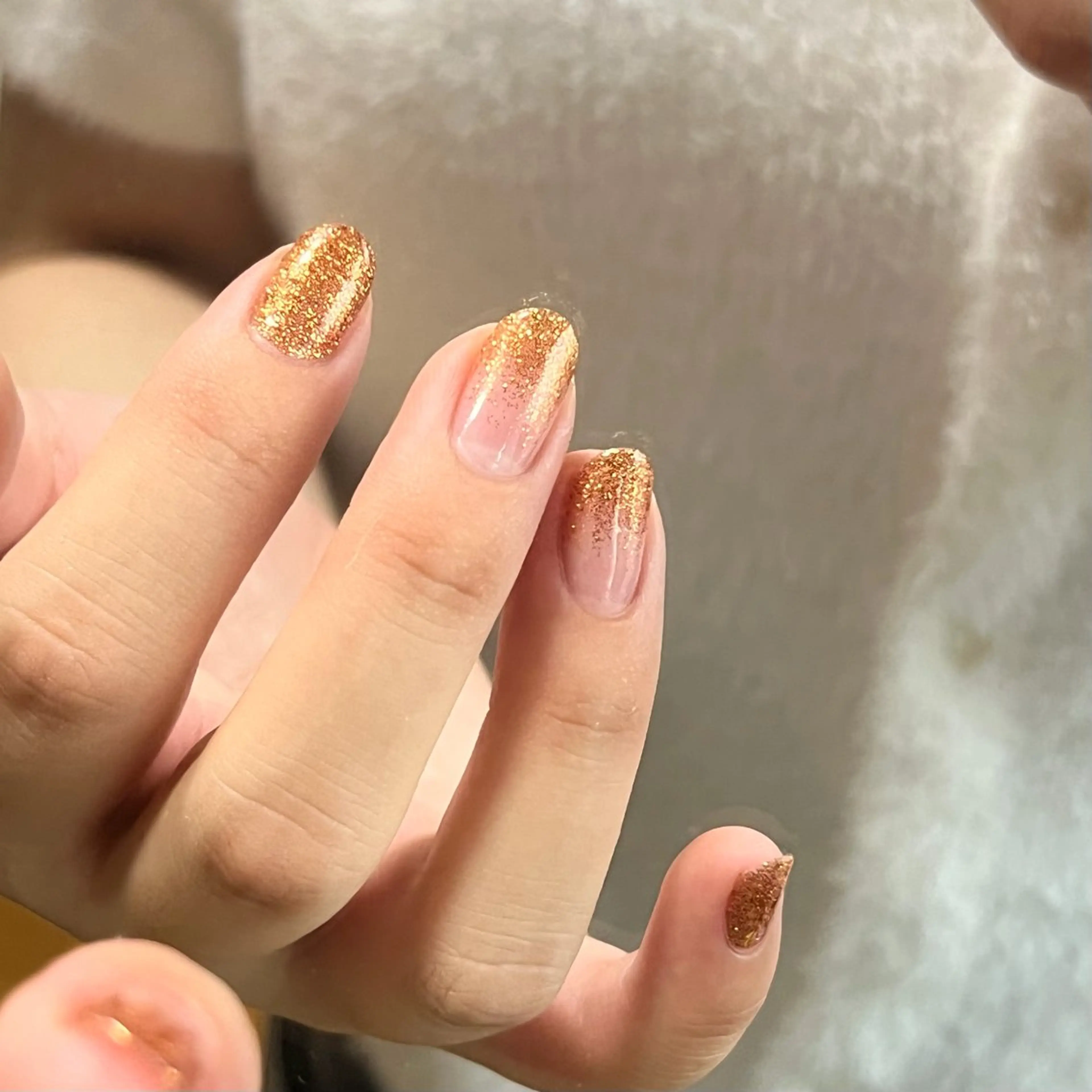 ネイル グラデーション ラメ(グリッター) ラメグラデーション filonnail rikakoのネイルデザイン