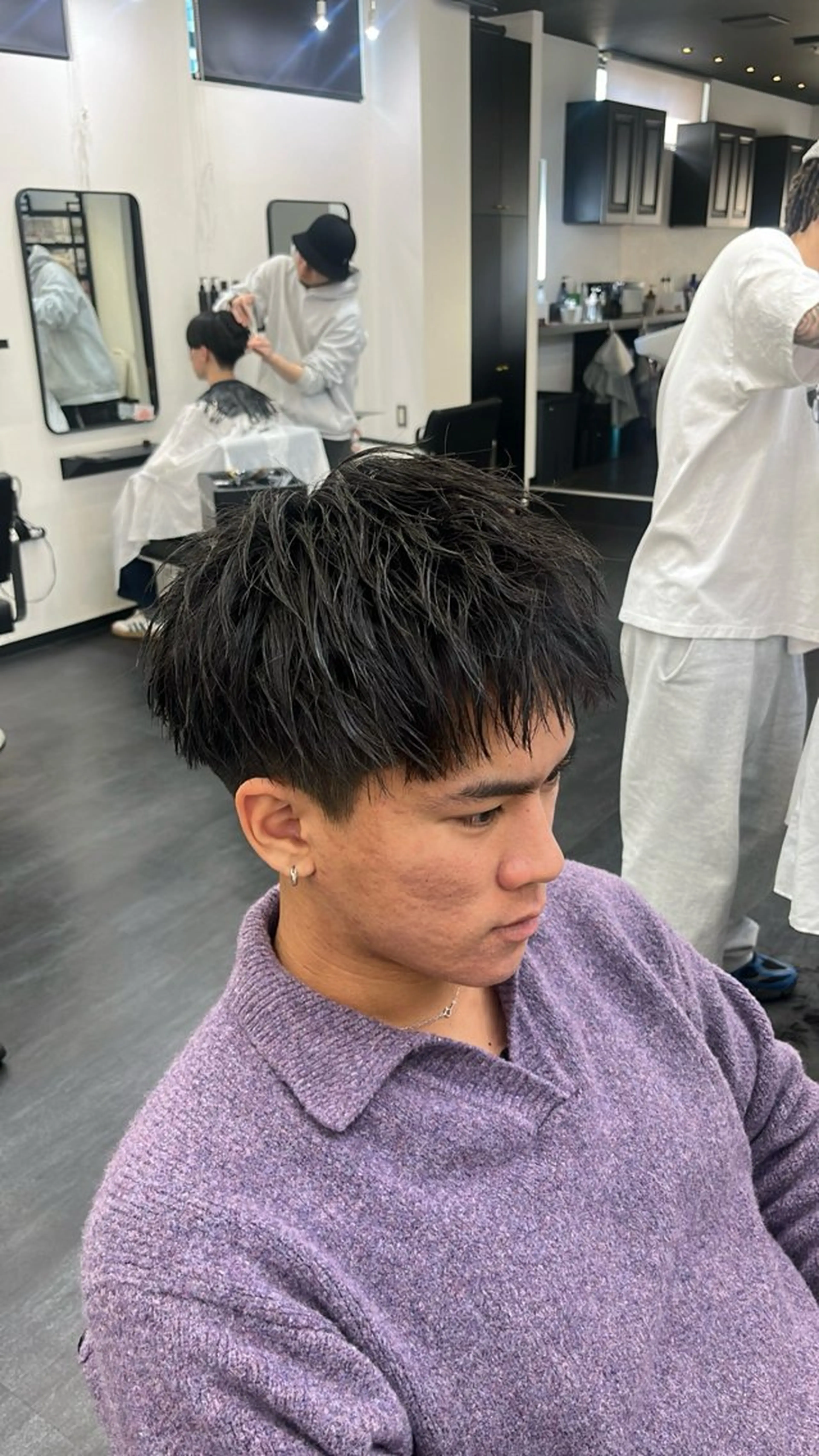 ミディアム メンズ カット メンズ特化🔥　齋藤 航のヘアスタイル
