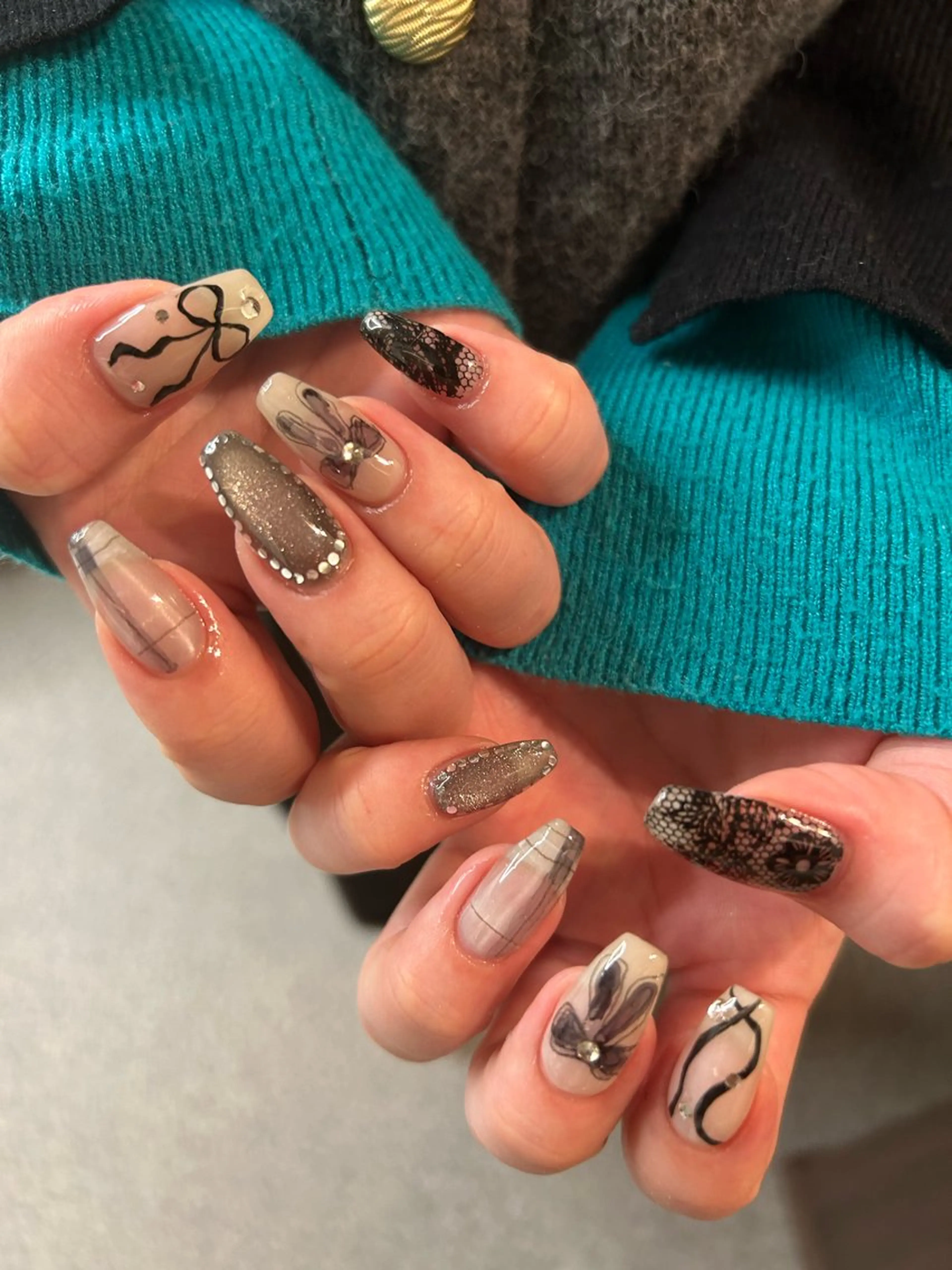 ネイル ハンドネイル era所属・かわた まいのネイルデザイン