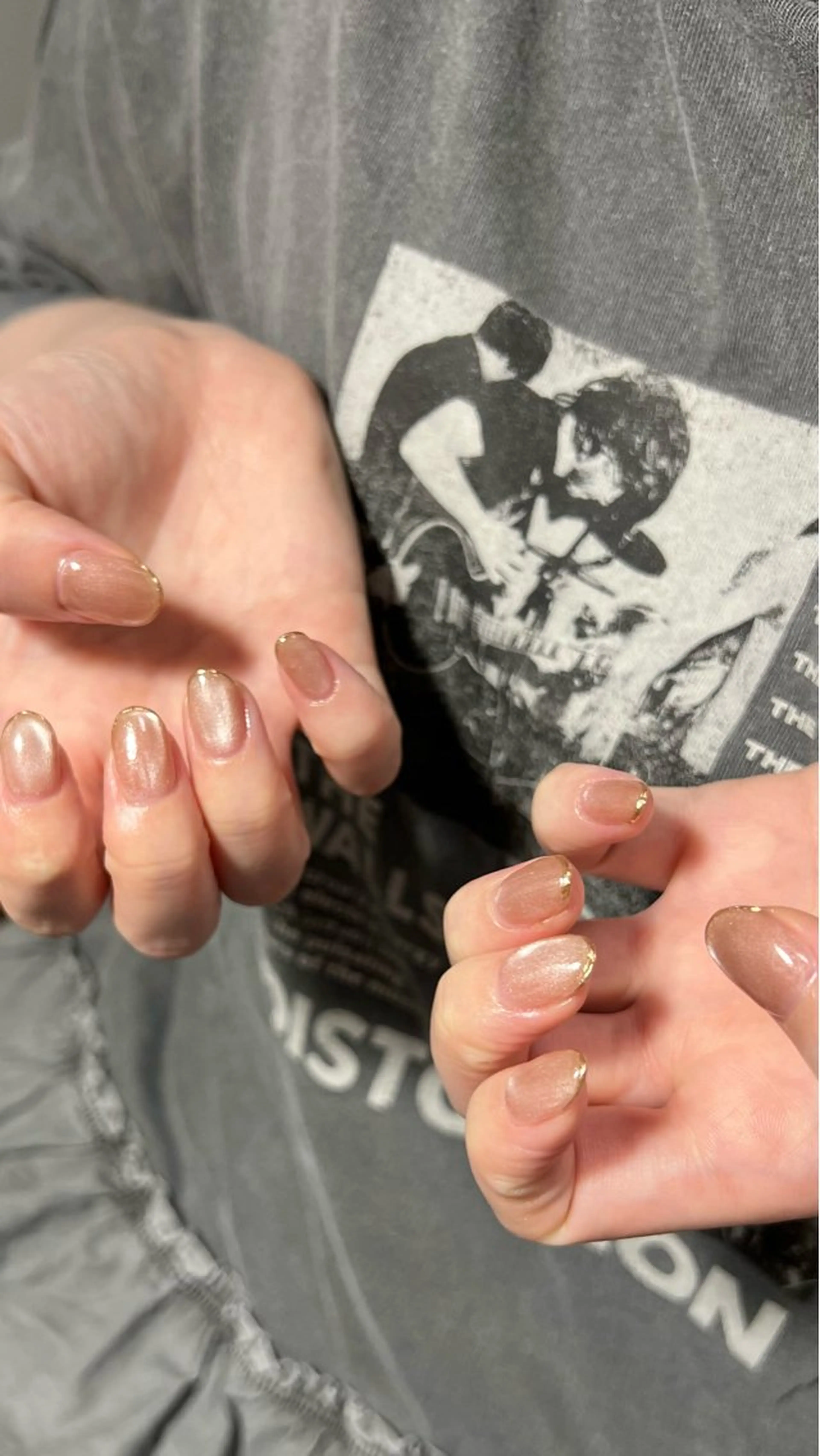 ネイル フレンチネイル マグネットネイル ミラーネイル オフィスネイル シンプルネイル Yoonseul nail　いくみのネイルデザイン
