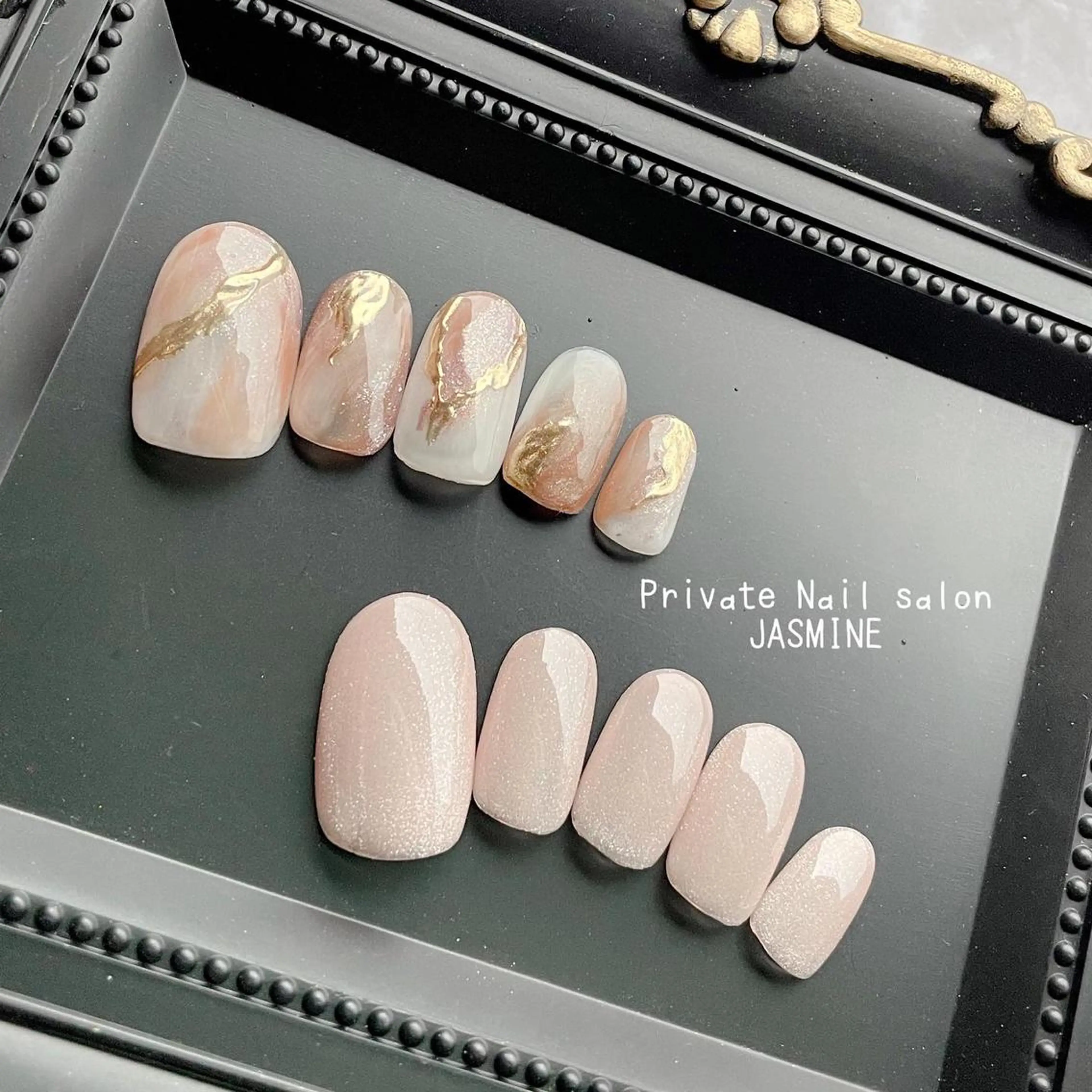 ネイル マグネットネイル ニュアンスネイル ネイルチップ Nail salon JASMINEのネイルデザイン