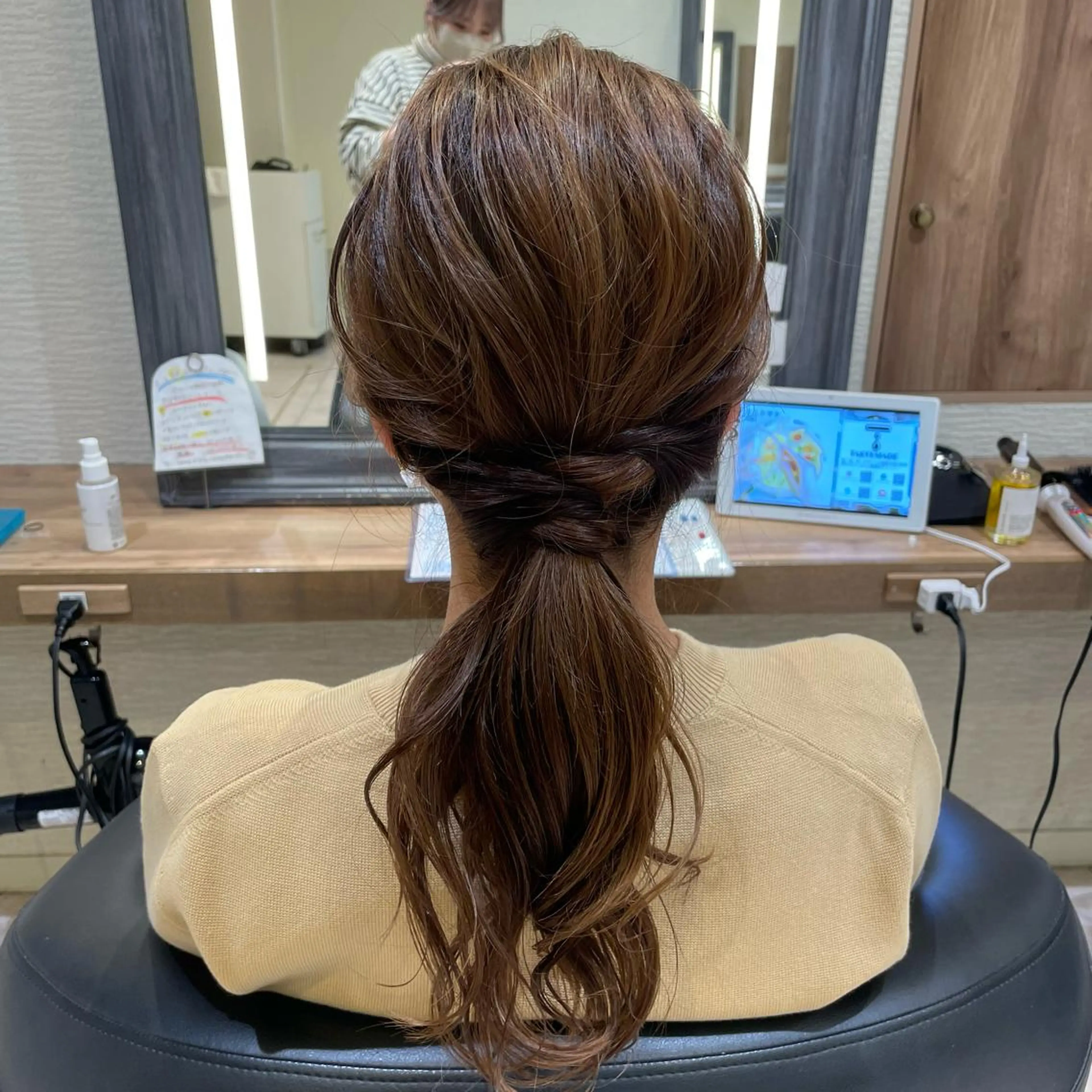 セミロング エクステ レイヤー/ハイトーン 🫧‪Erikaのヘアスタイル
